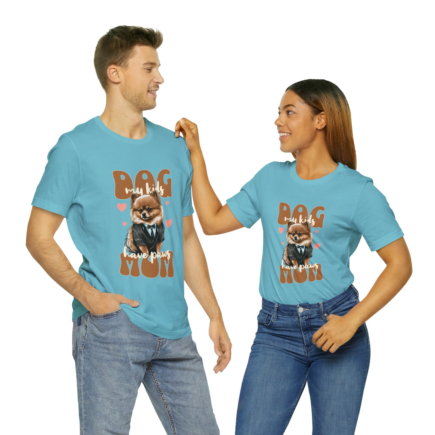 Dog Mom My Kids Have Paws Unisex Jersey Short Sleeve Tee