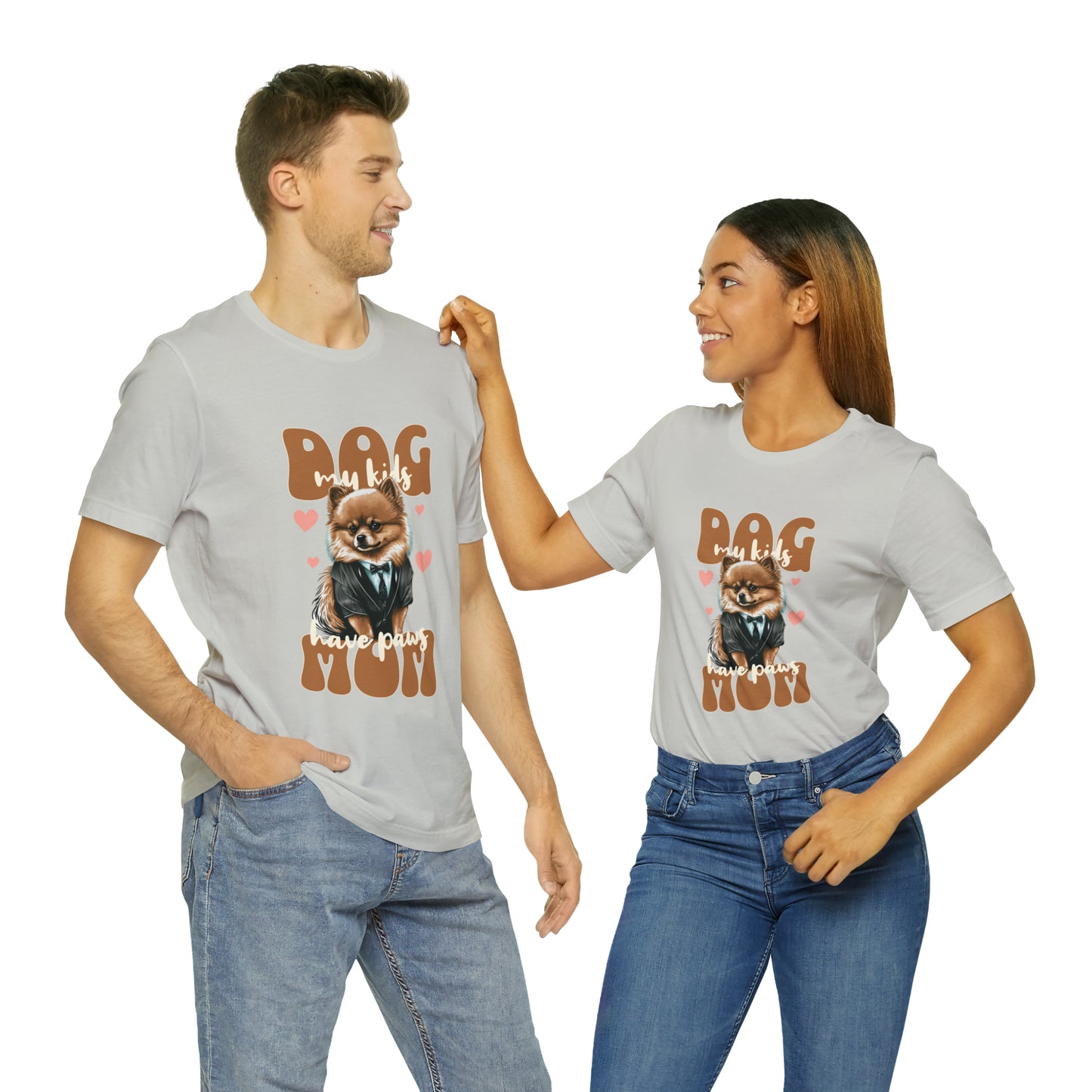 Dog Mom My Kids Have Paws Unisex Jersey Short Sleeve Tee