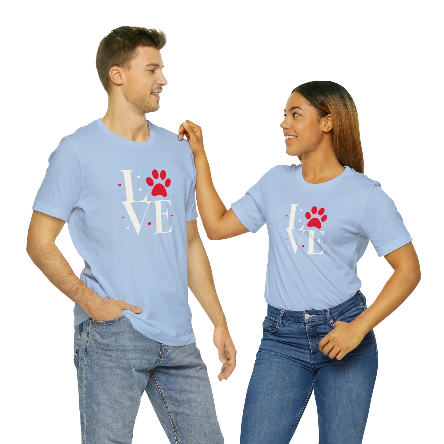 "LOVE" Dogs Unisex Jersey Short Sleeve Tee