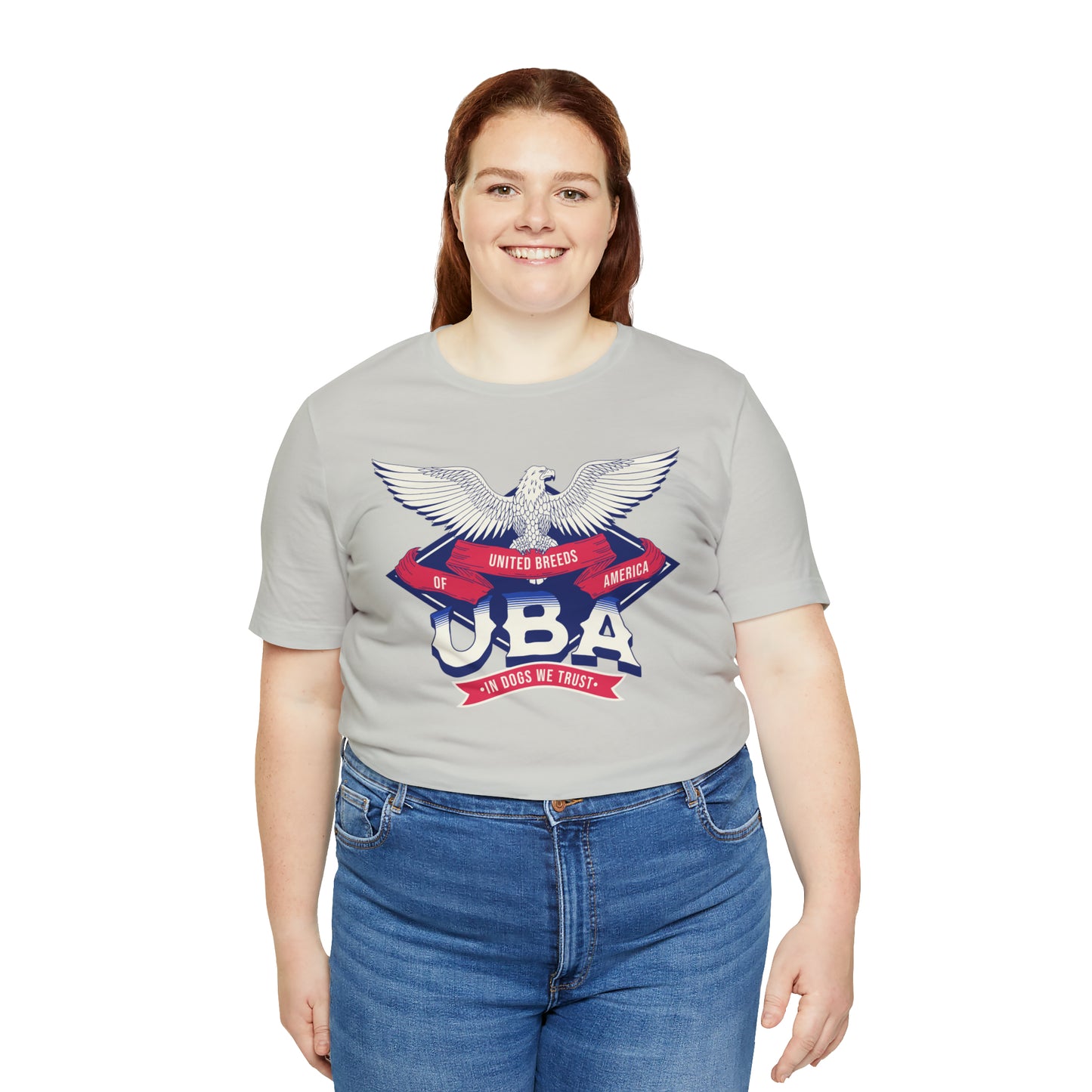 "U.B.A. United Breeds Of America In Dogs We Trust" Unisex Jersey Short Sleeve Tee