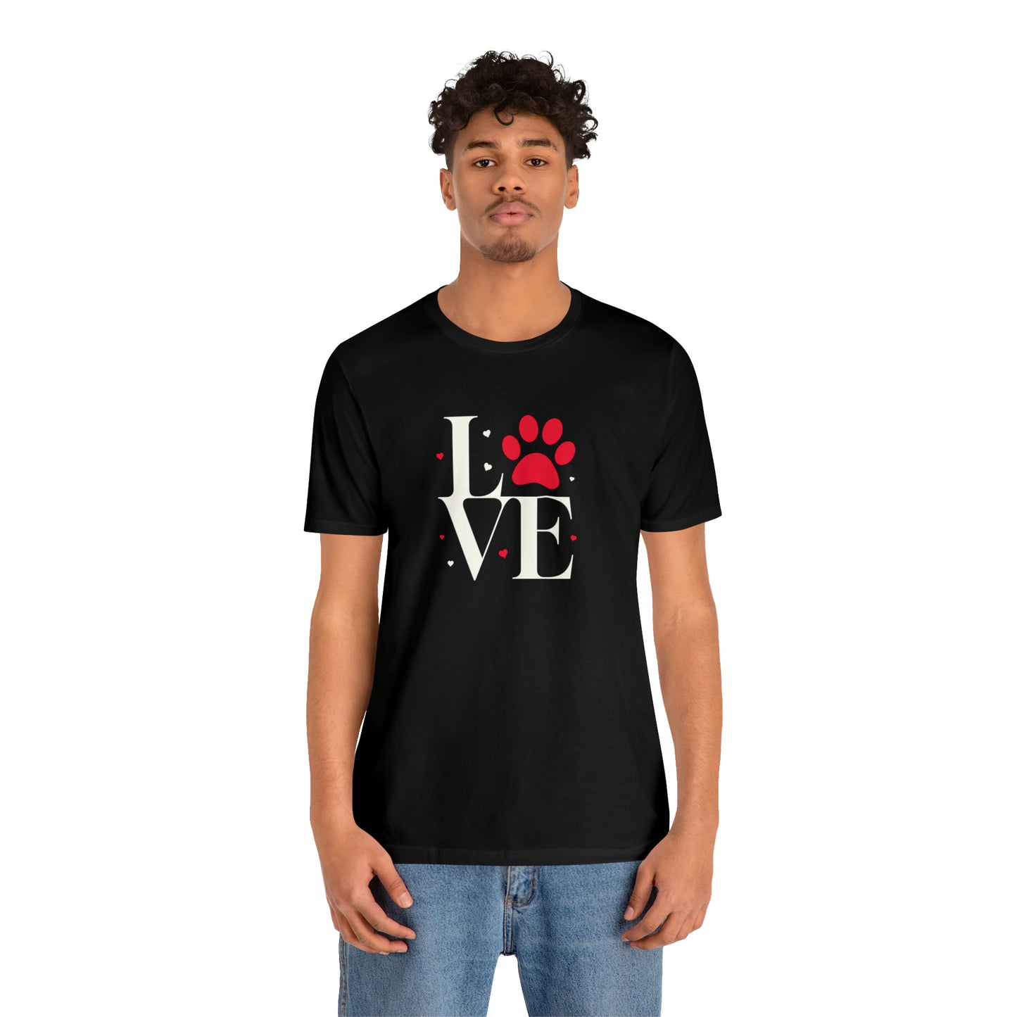 "LOVE" Dogs Unisex Jersey Short Sleeve Tee