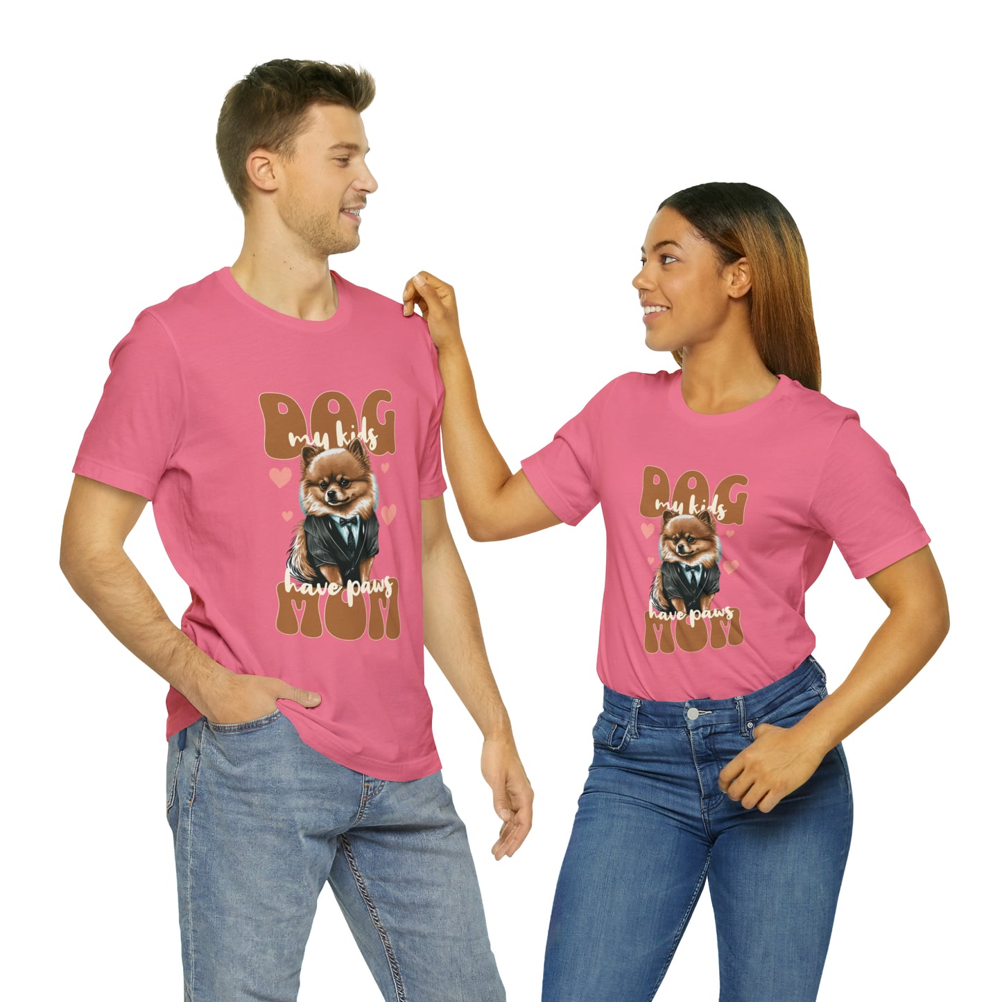 Dog Mom My Kids Have Paws Unisex Jersey Short Sleeve Tee