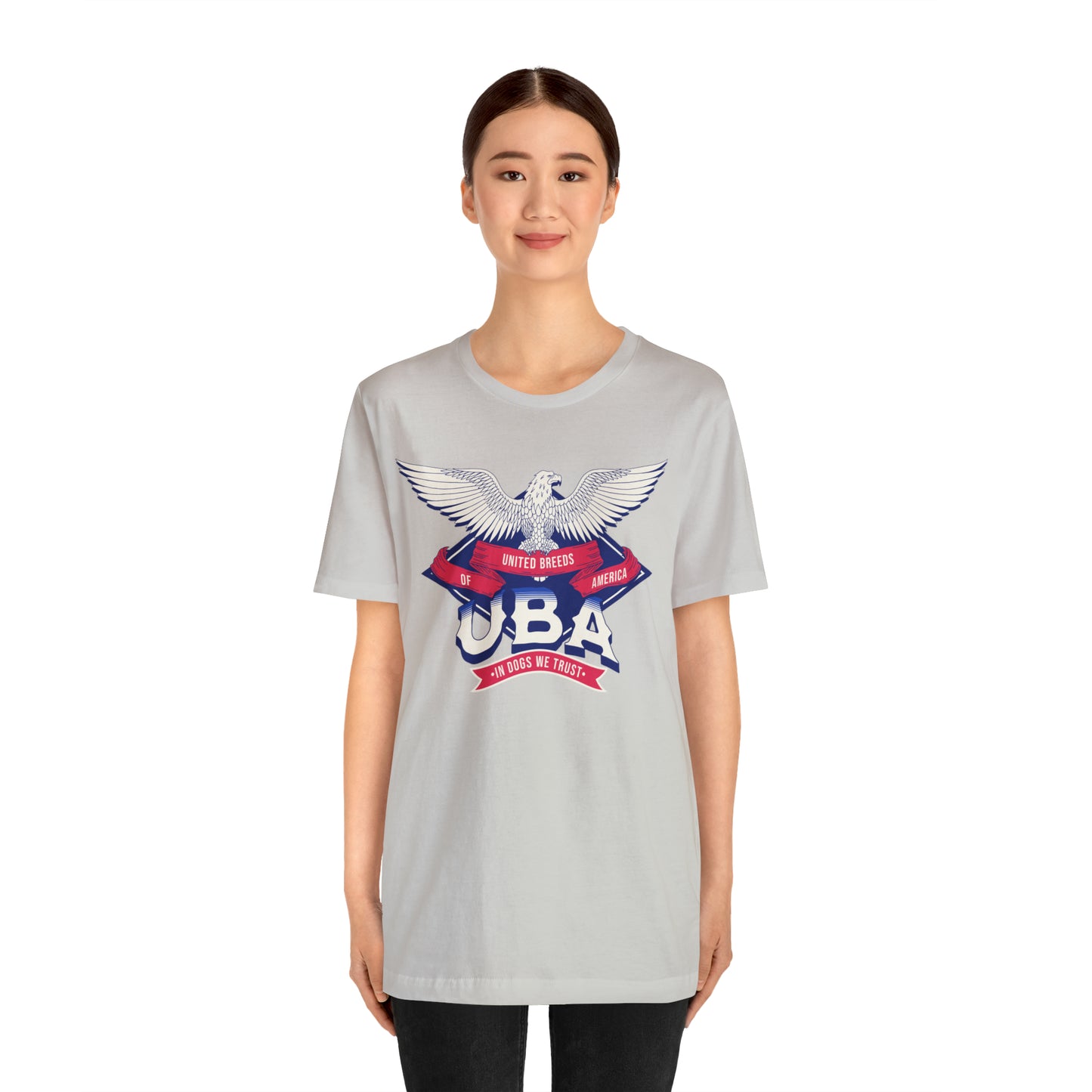 "U.B.A. United Breeds Of America In Dogs We Trust" Unisex Jersey Short Sleeve Tee