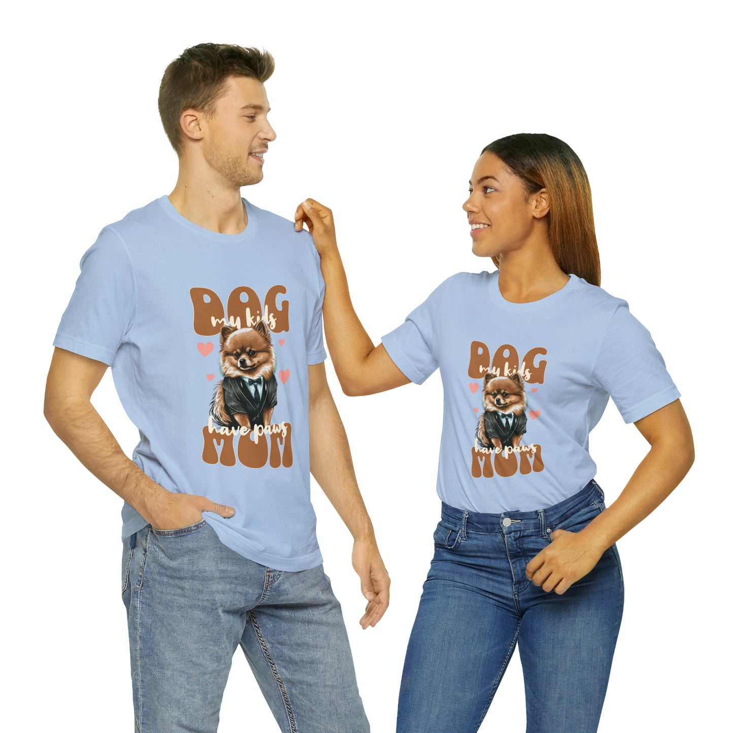 Dog Mom My Kids Have Paws Unisex Jersey Short Sleeve Tee