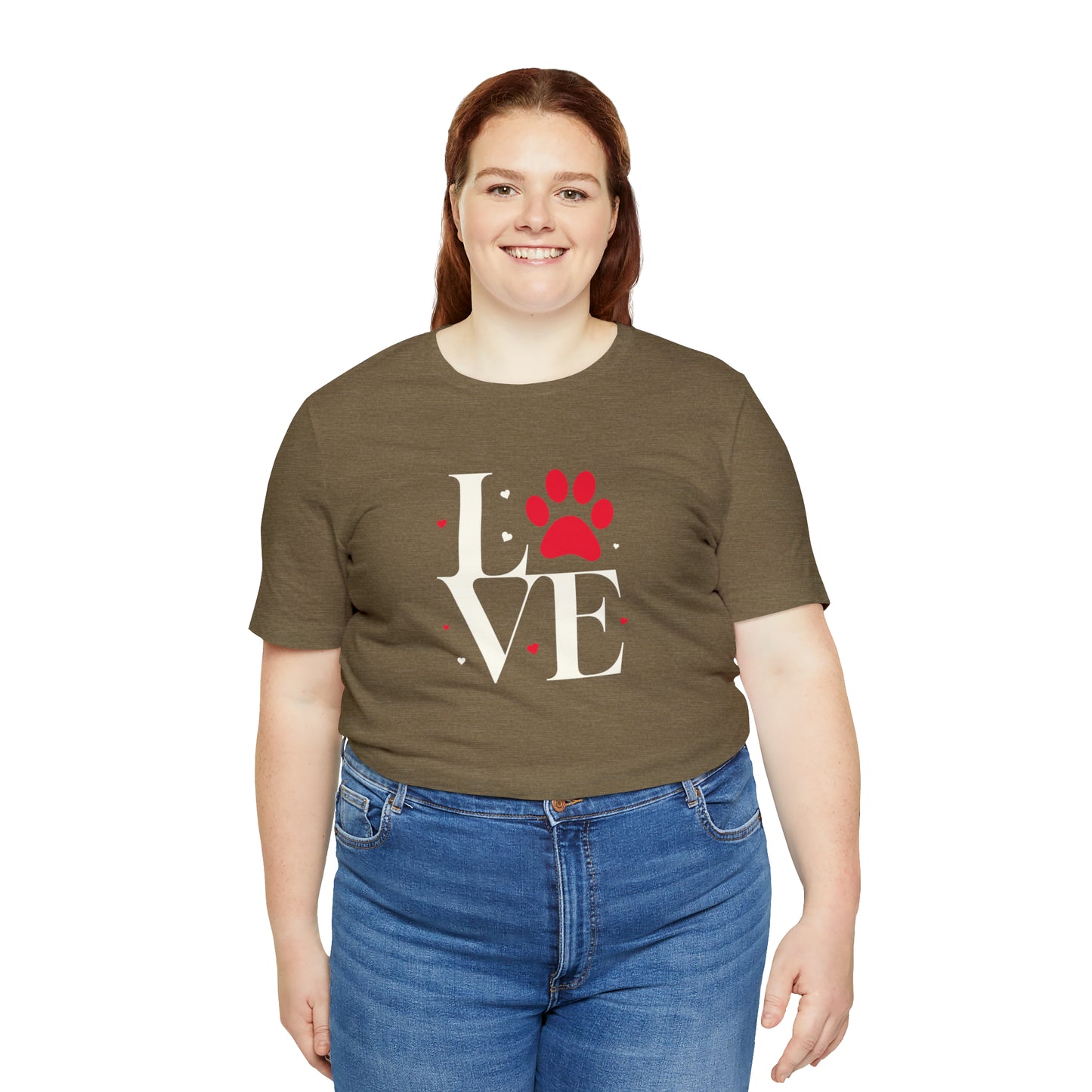 "LOVE" Dogs Unisex Jersey Short Sleeve Tee