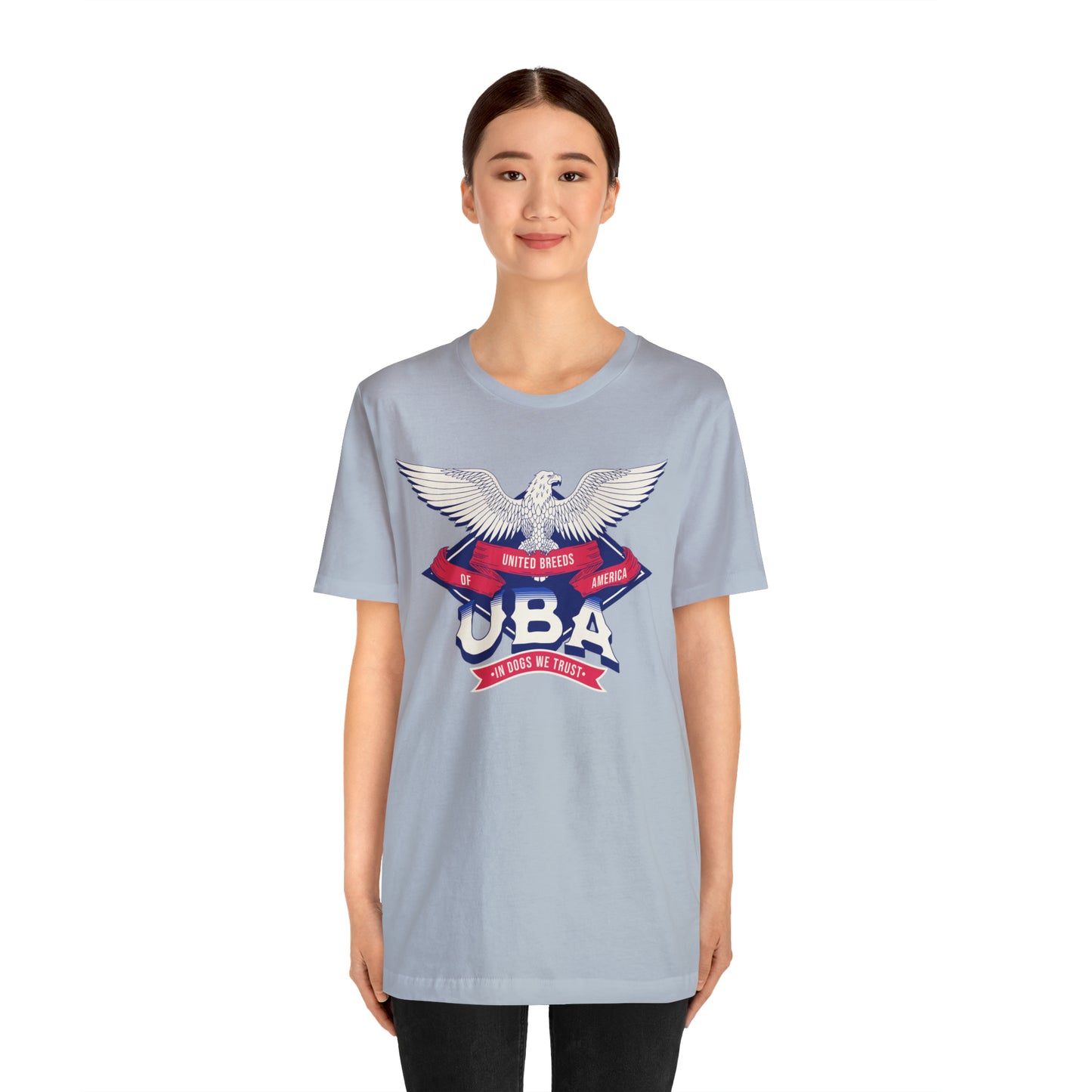 "U.B.A. United Breeds Of America In Dogs We Trust" Unisex Jersey Short Sleeve Tee