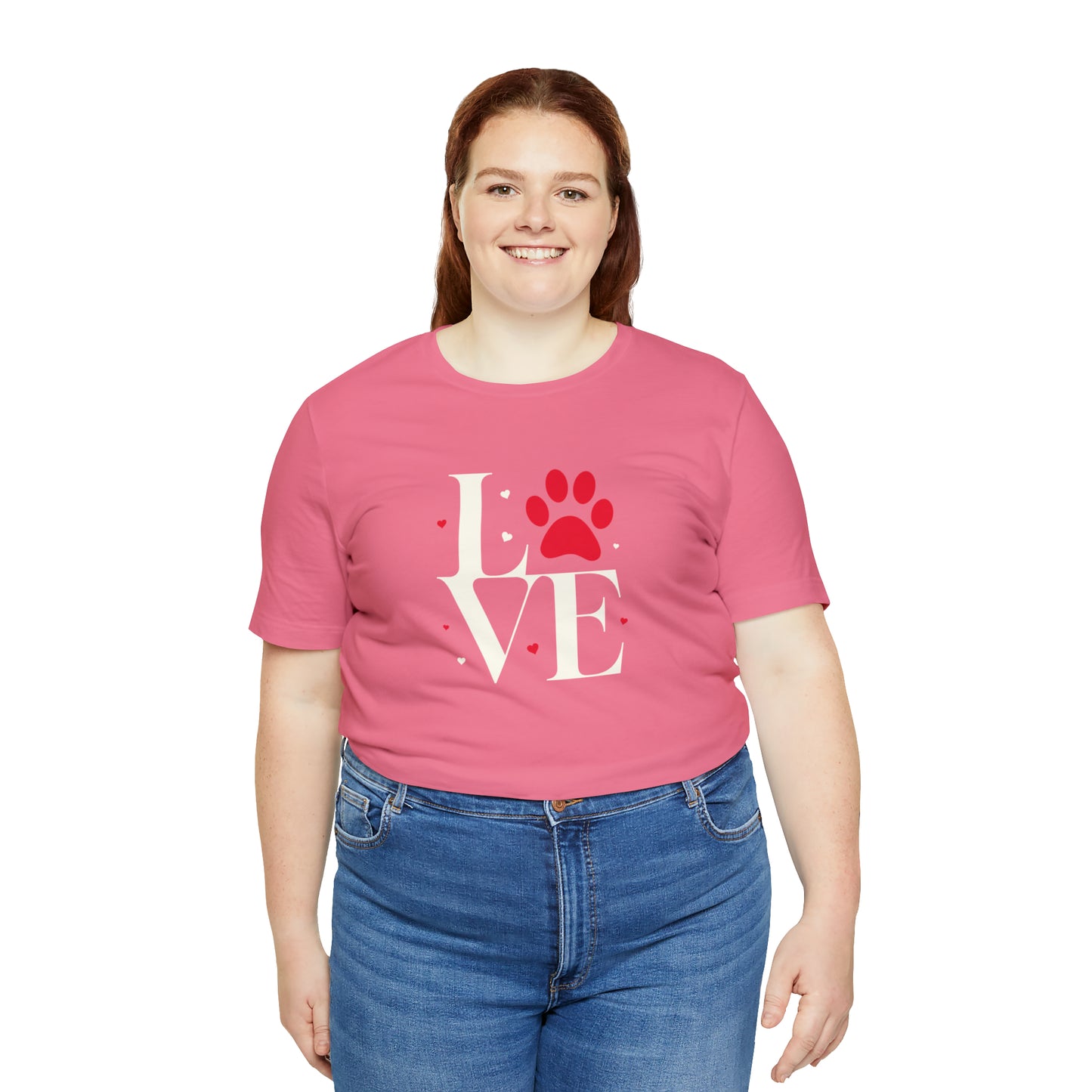 "LOVE" Dogs Unisex Jersey Short Sleeve Tee