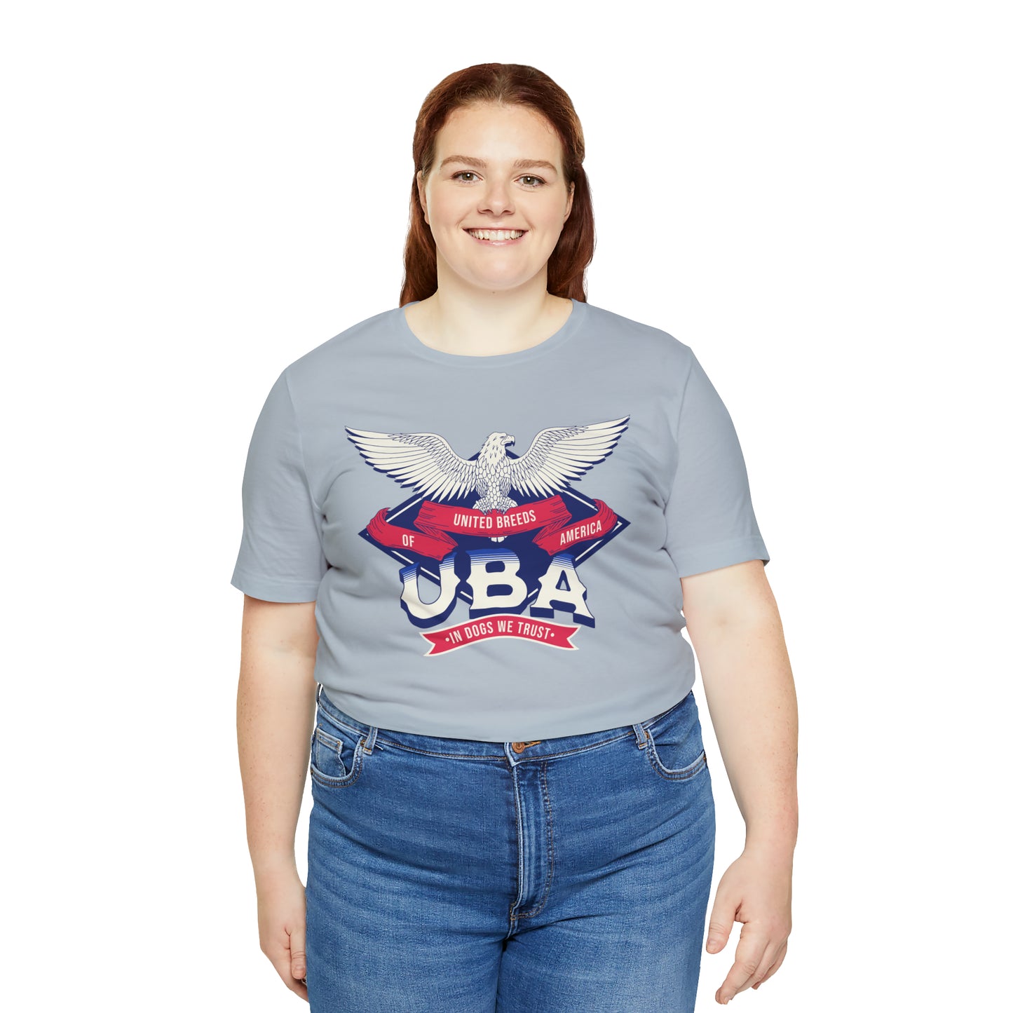 "U.B.A. United Breeds Of America In Dogs We Trust" Unisex Jersey Short Sleeve Tee