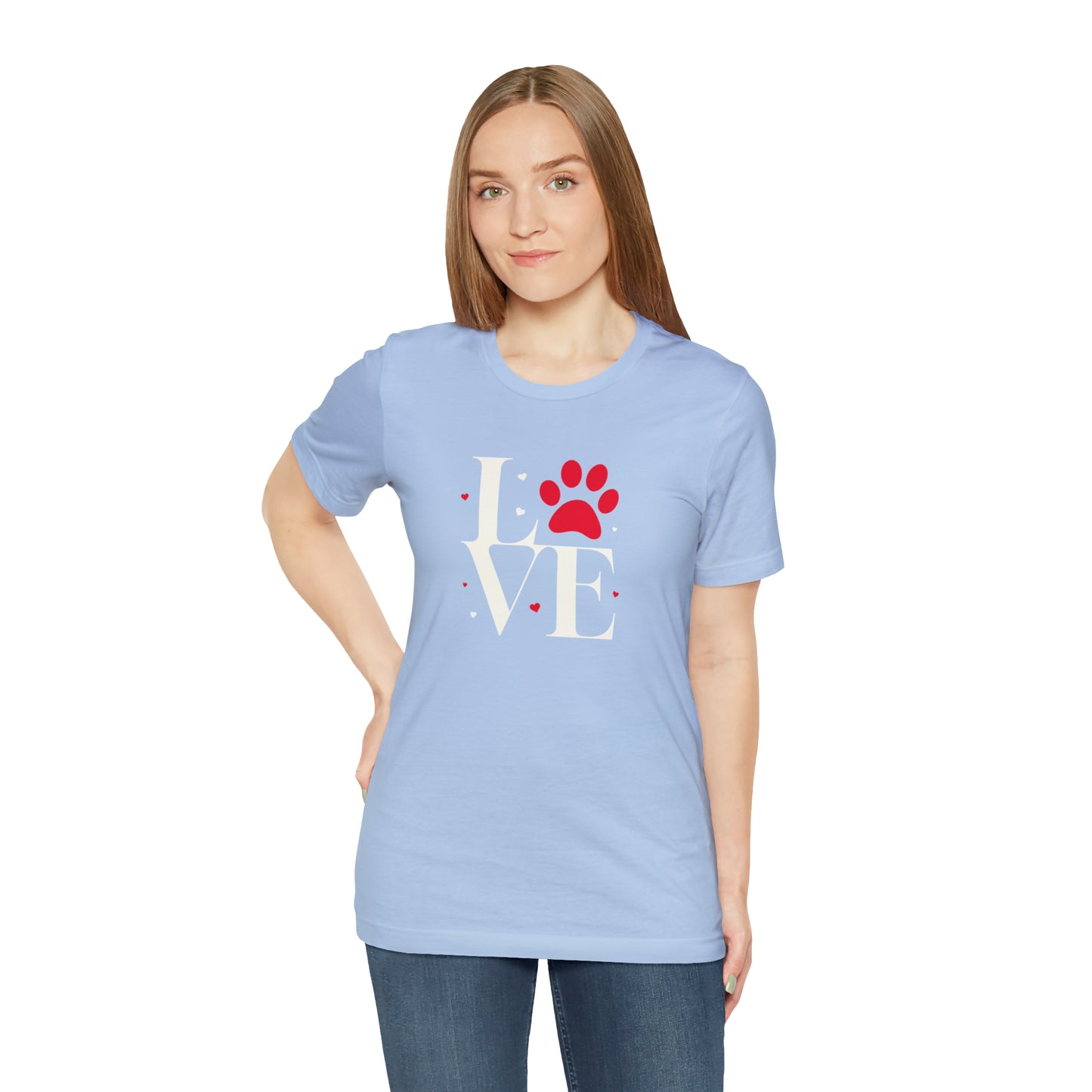 "LOVE" Dogs Unisex Jersey Short Sleeve Tee