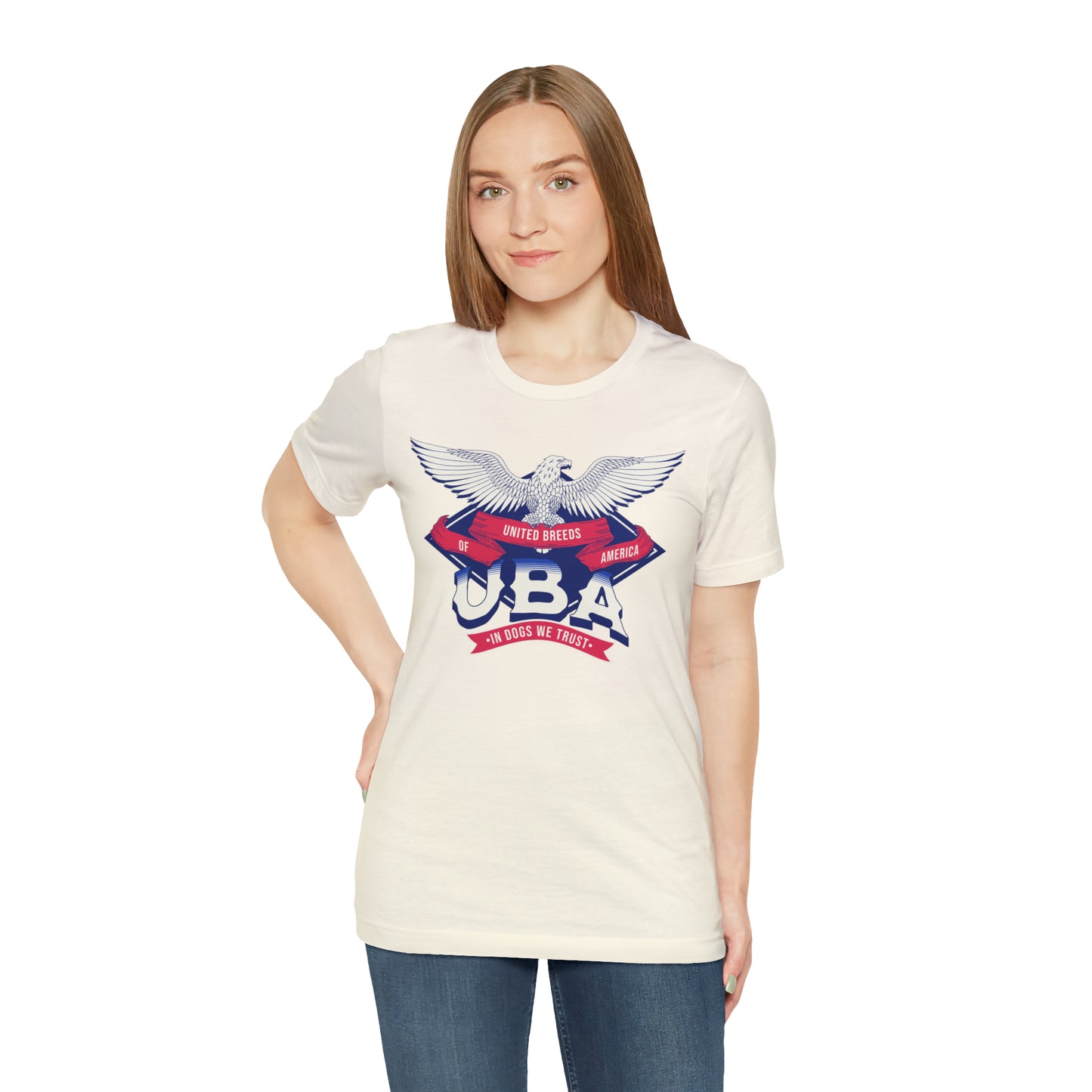 "U.B.A. United Breeds Of America In Dogs We Trust" Unisex Jersey Short Sleeve Tee