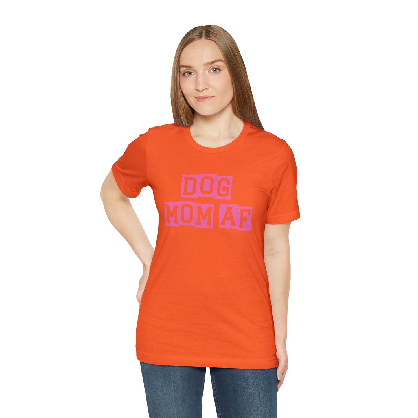 "Dog Mom AF" Unisex Jersey Short Sleeve Tee