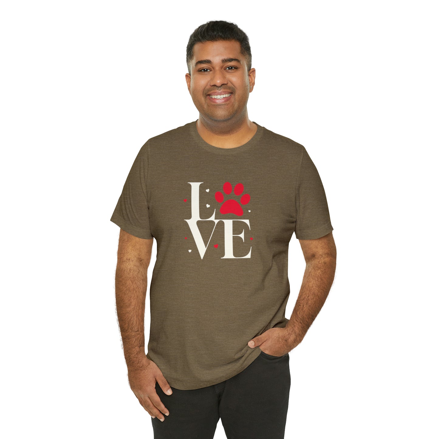 "LOVE" Dogs Unisex Jersey Short Sleeve Tee