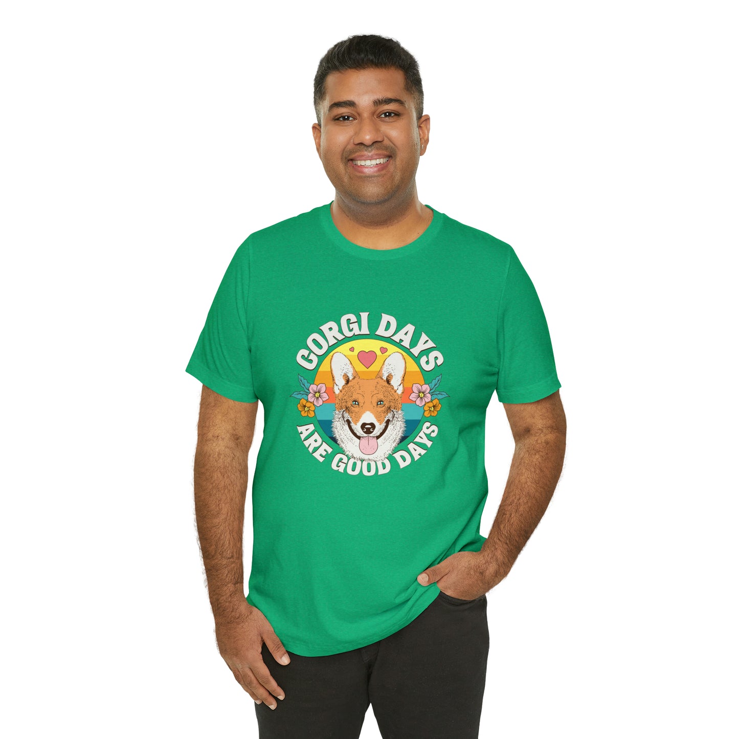 "Corgi Days Are Good Days" Unisex Jersey Short Sleeve Tee