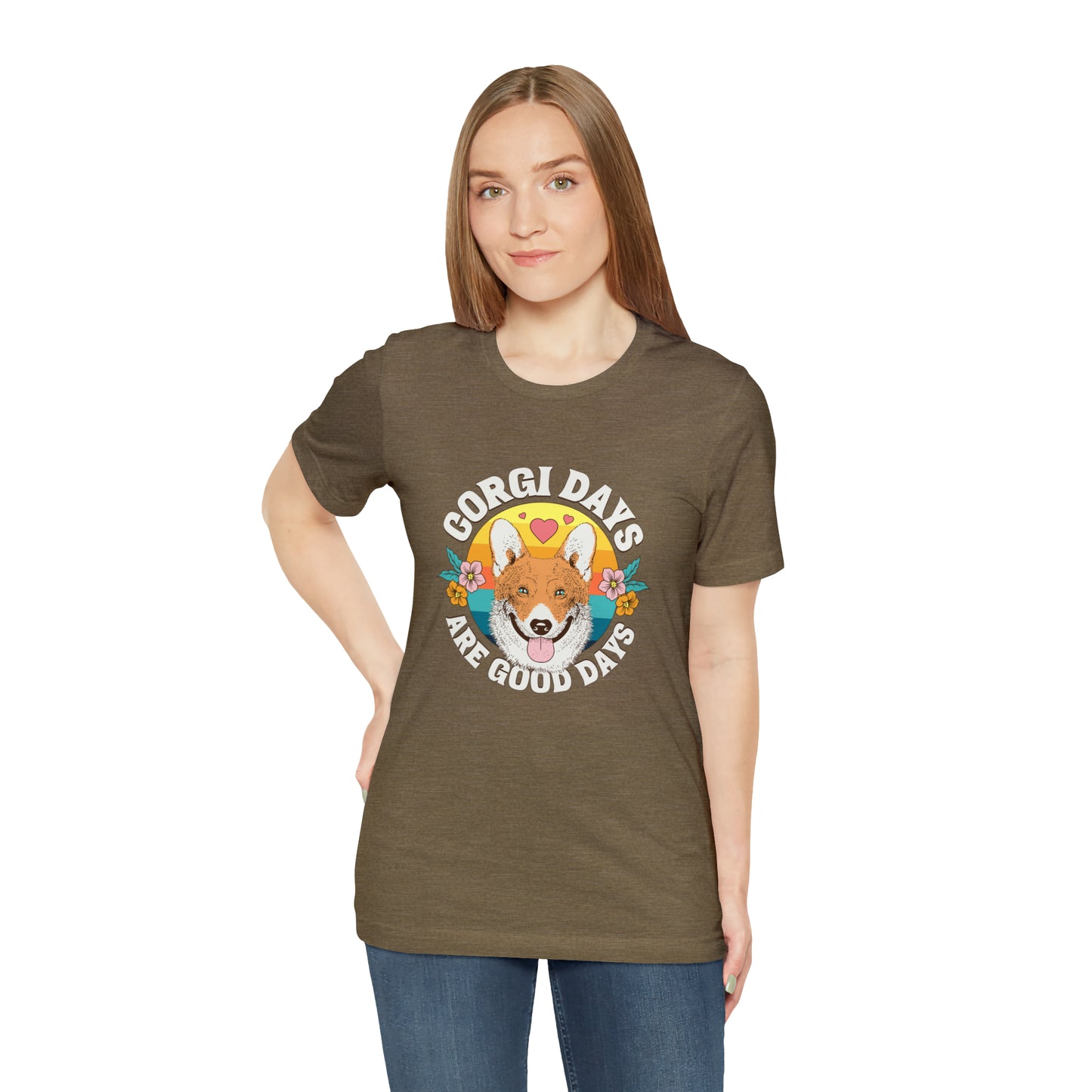 "Corgi Days Are Good Days" Unisex Jersey Short Sleeve Tee