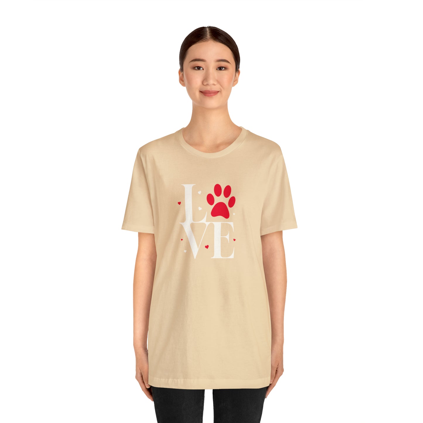 "LOVE" Dogs Unisex Jersey Short Sleeve Tee