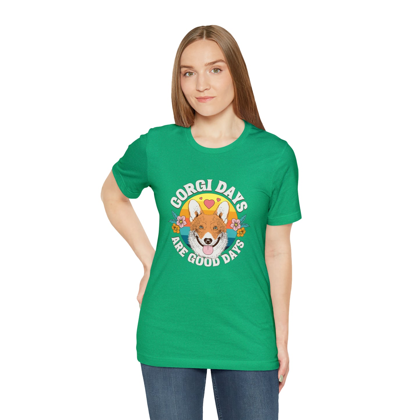 "Corgi Days Are Good Days" Unisex Jersey Short Sleeve Tee