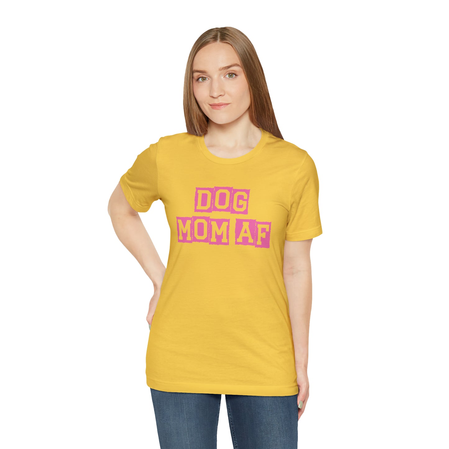 "Dog Mom AF" Unisex Jersey Short Sleeve Tee