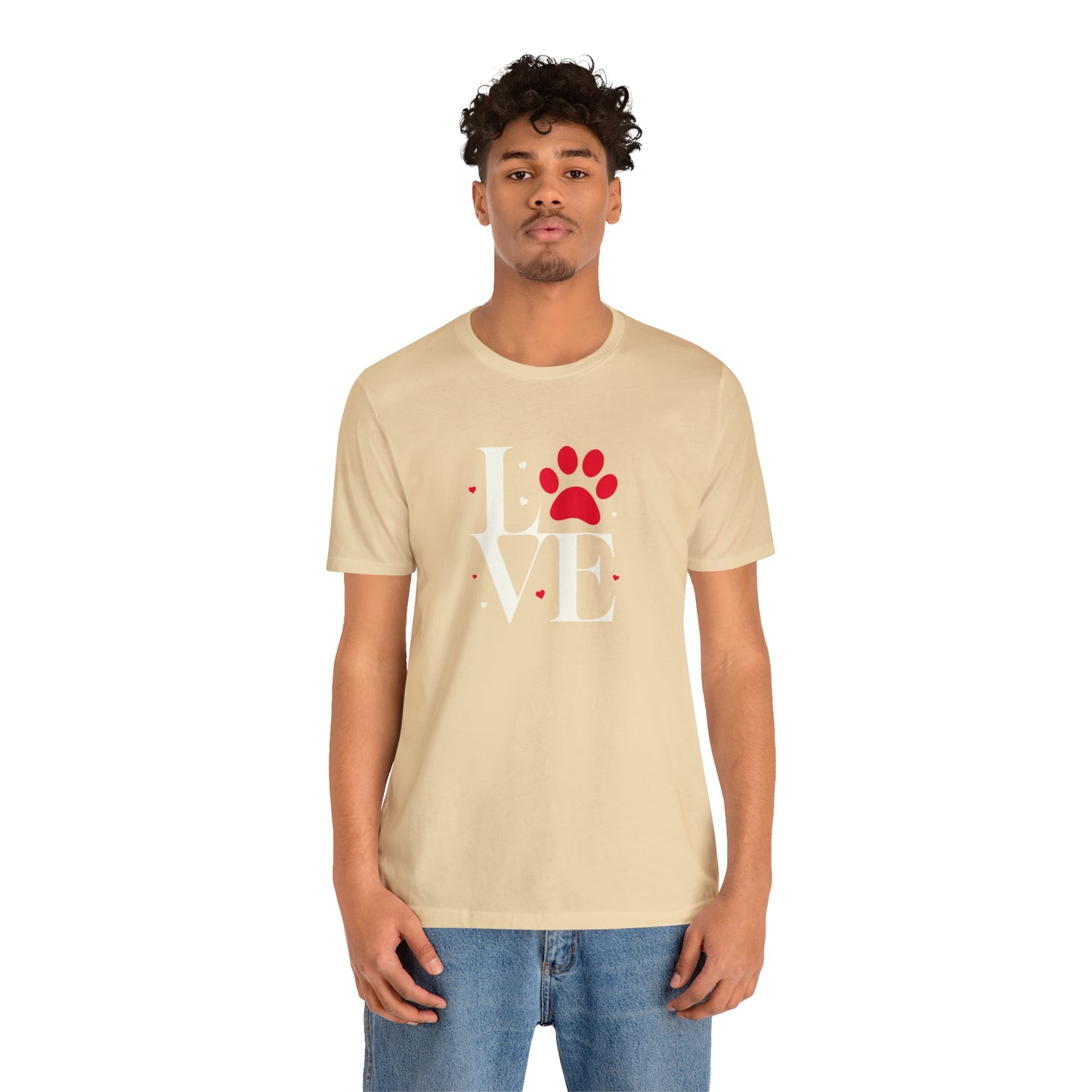 "LOVE" Dogs Unisex Jersey Short Sleeve Tee