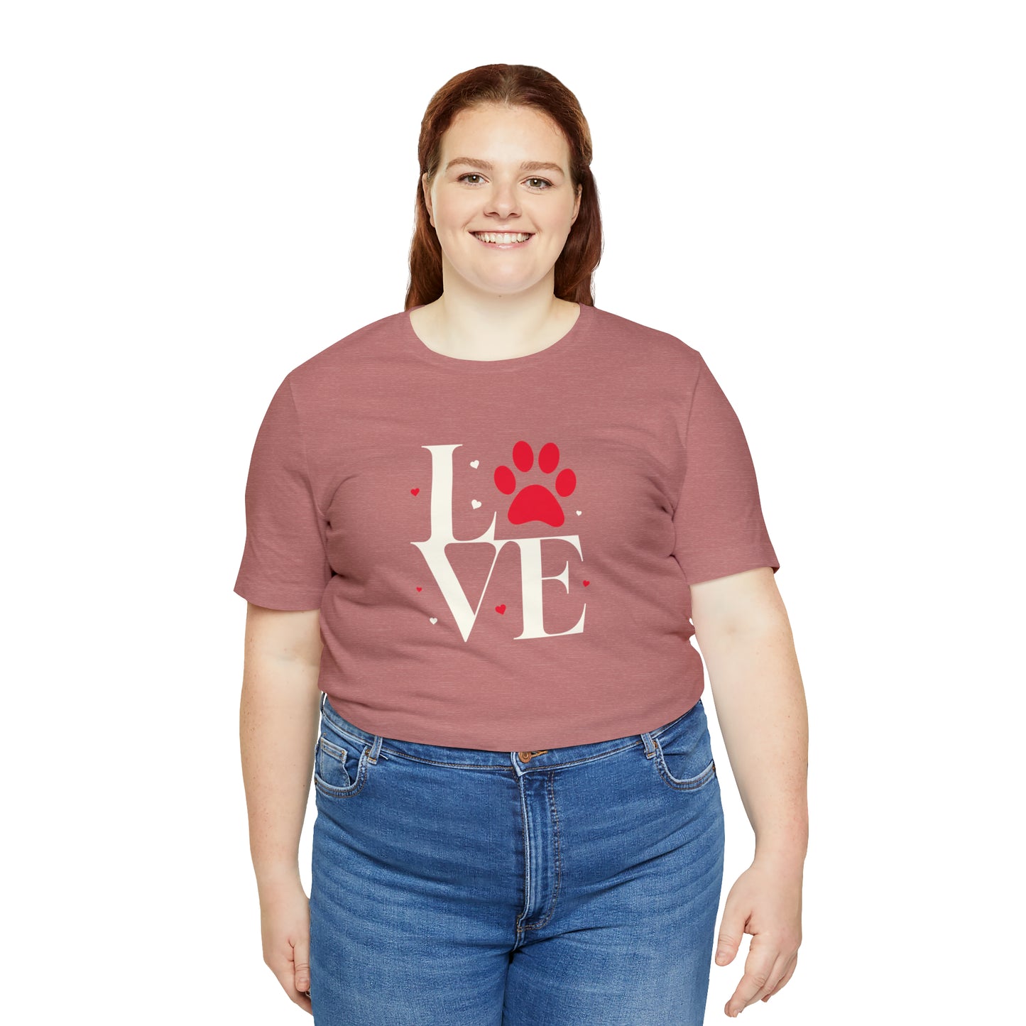 "LOVE" Dogs Unisex Jersey Short Sleeve Tee