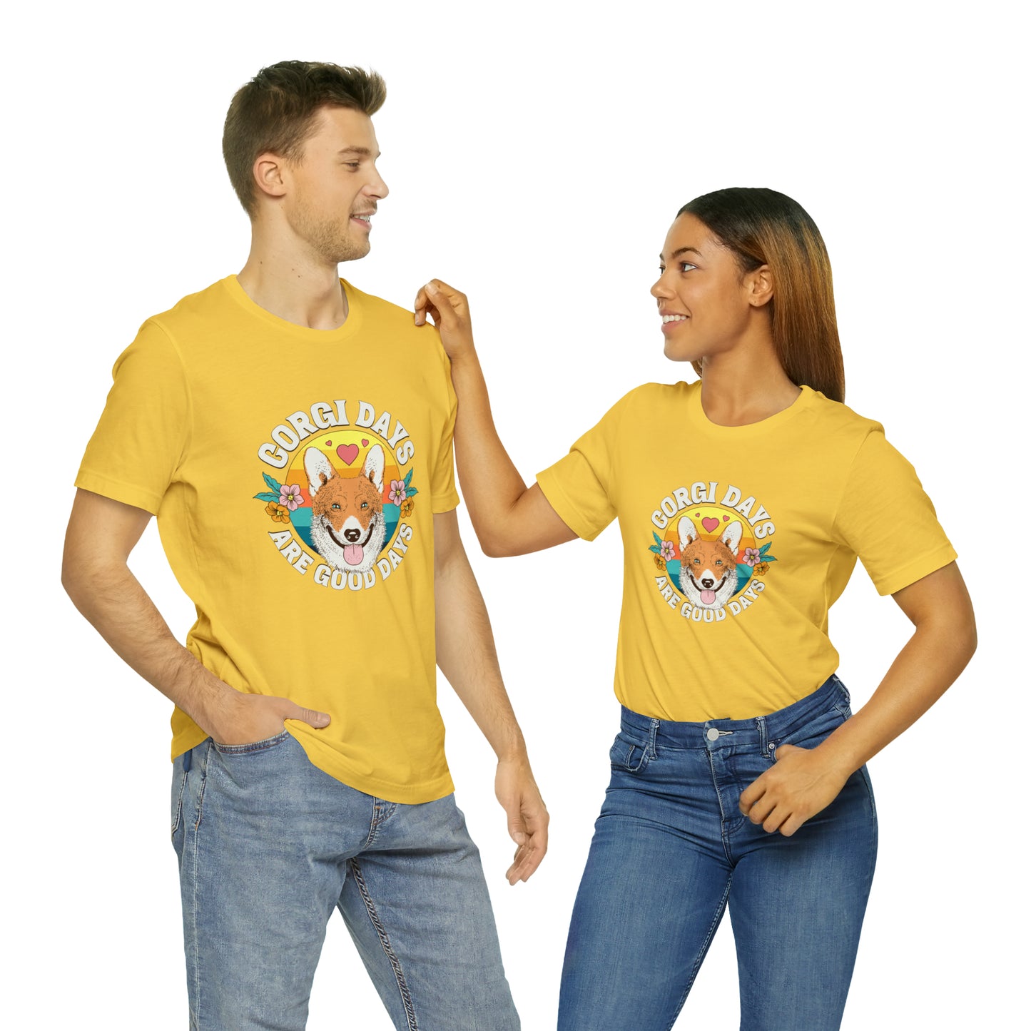 "Corgi Days Are Good Days" Unisex Jersey Short Sleeve Tee