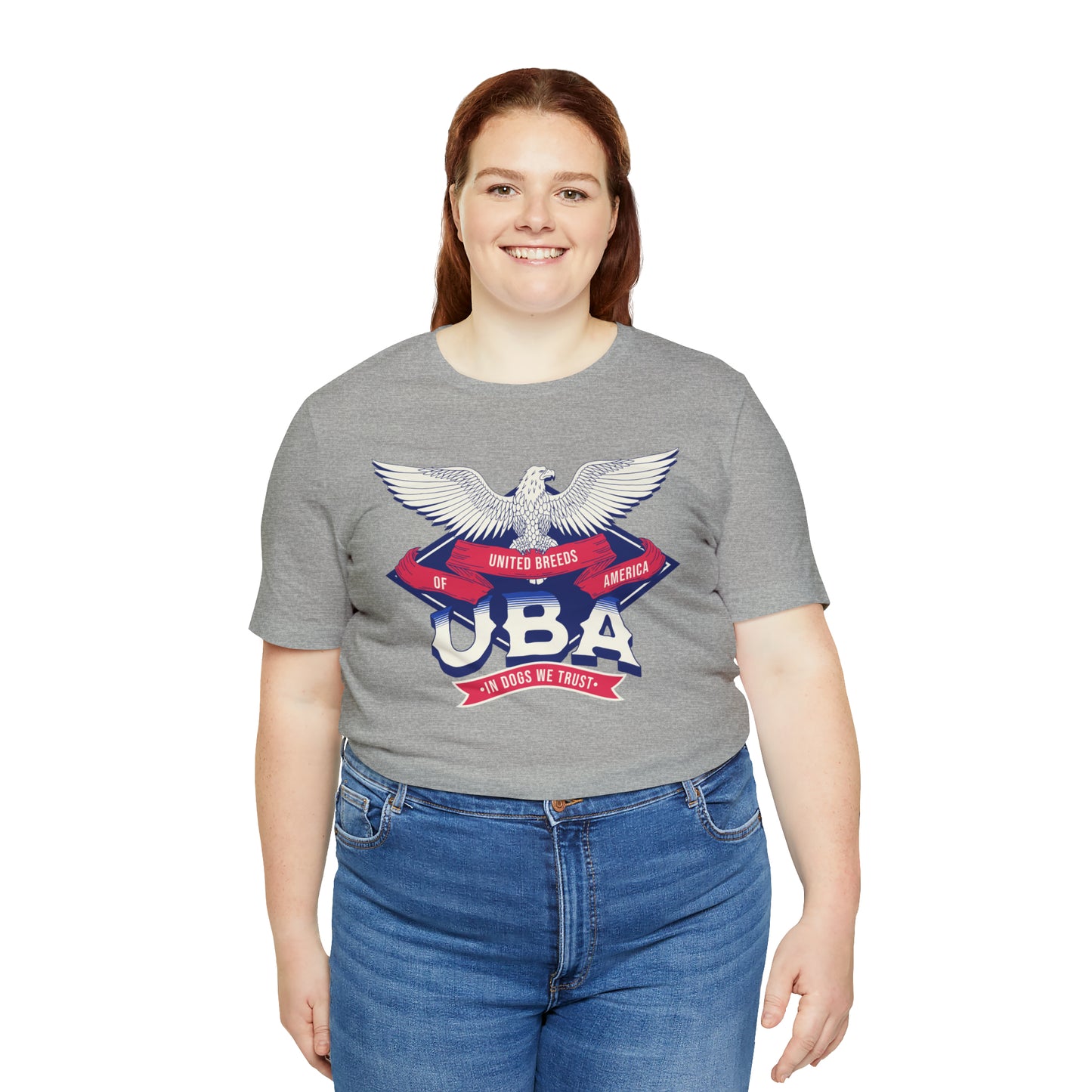 "U.B.A. United Breeds Of America In Dogs We Trust" Unisex Jersey Short Sleeve Tee