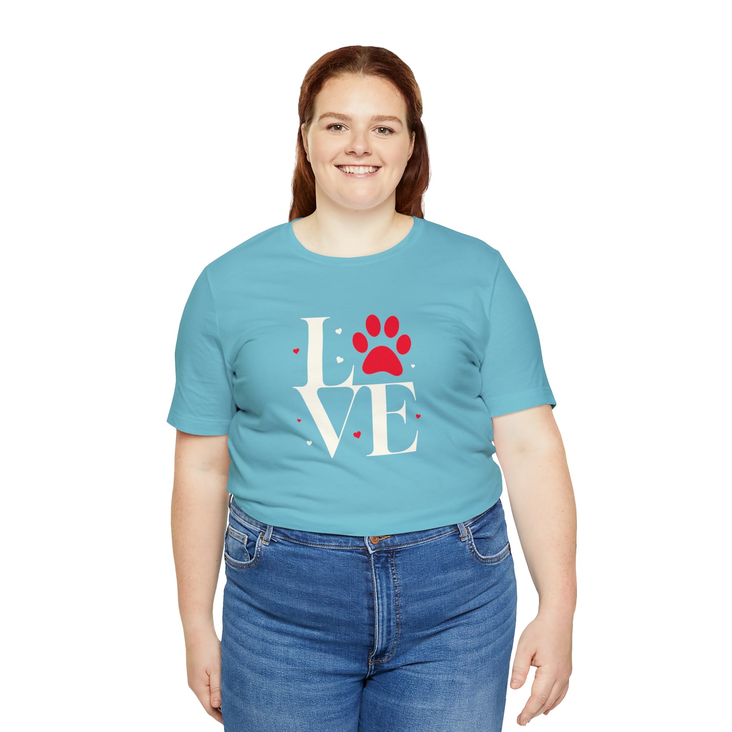 "LOVE" Dogs Unisex Jersey Short Sleeve Tee