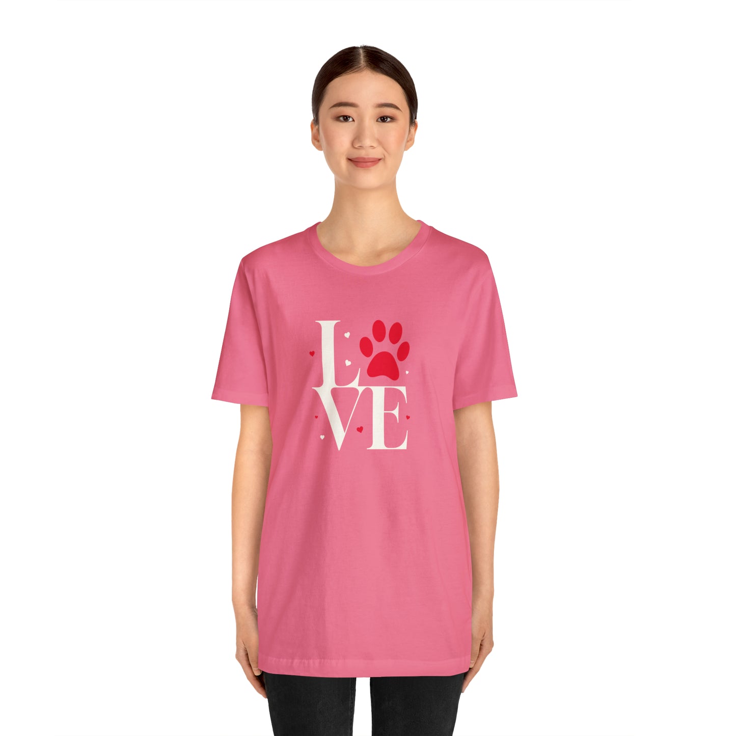 "LOVE" Dogs Unisex Jersey Short Sleeve Tee