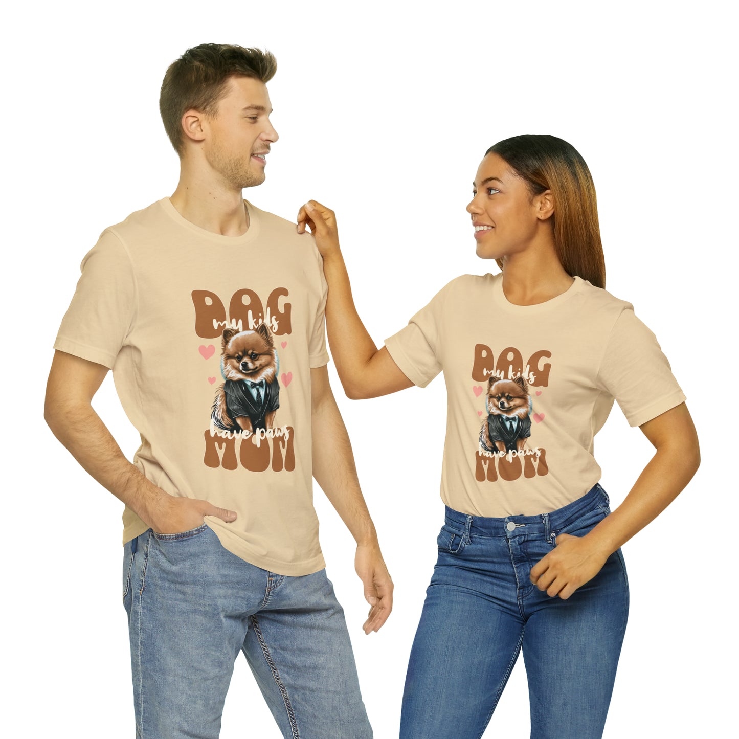 Dog Mom My Kids Have Paws Unisex Jersey Short Sleeve Tee