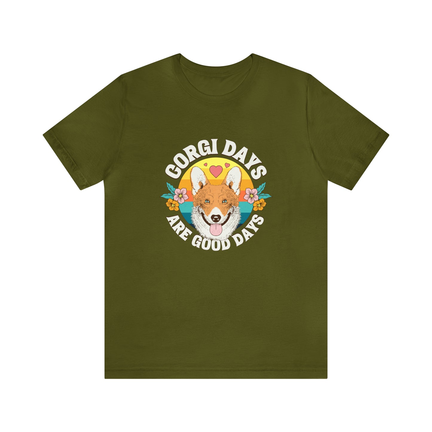 "Corgi Days Are Good Days" Unisex Jersey Short Sleeve Tee