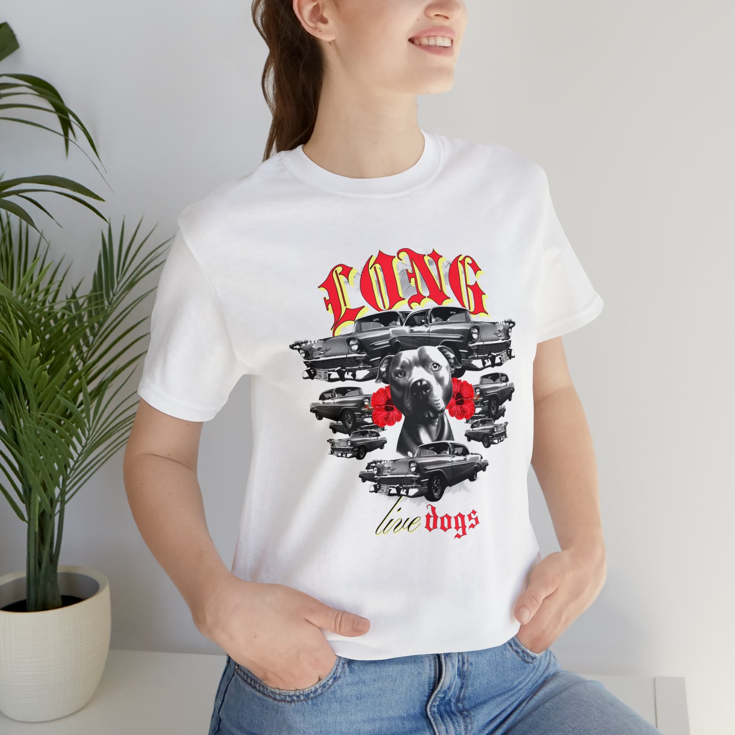 "Long Live Dogs" Unisex Jersey Short Sleeve Tee