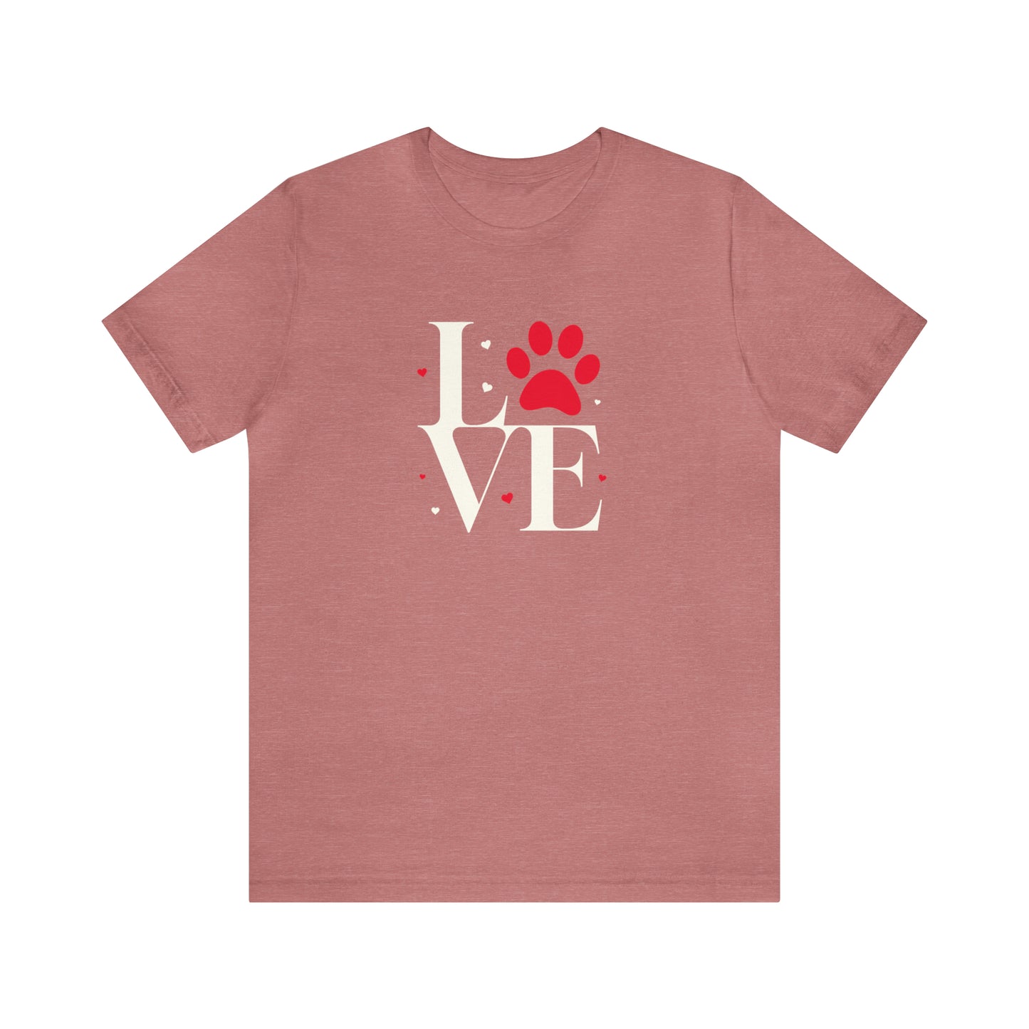 "LOVE" Dogs Unisex Jersey Short Sleeve Tee