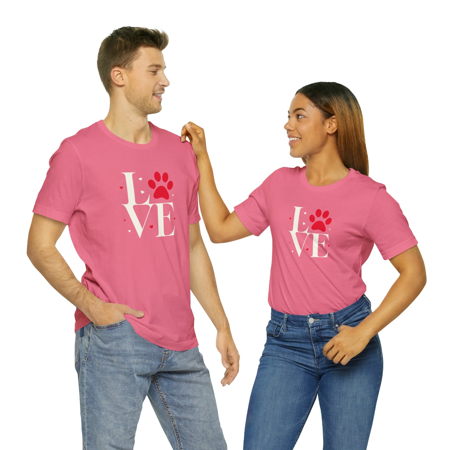 "LOVE" Dogs Unisex Jersey Short Sleeve Tee