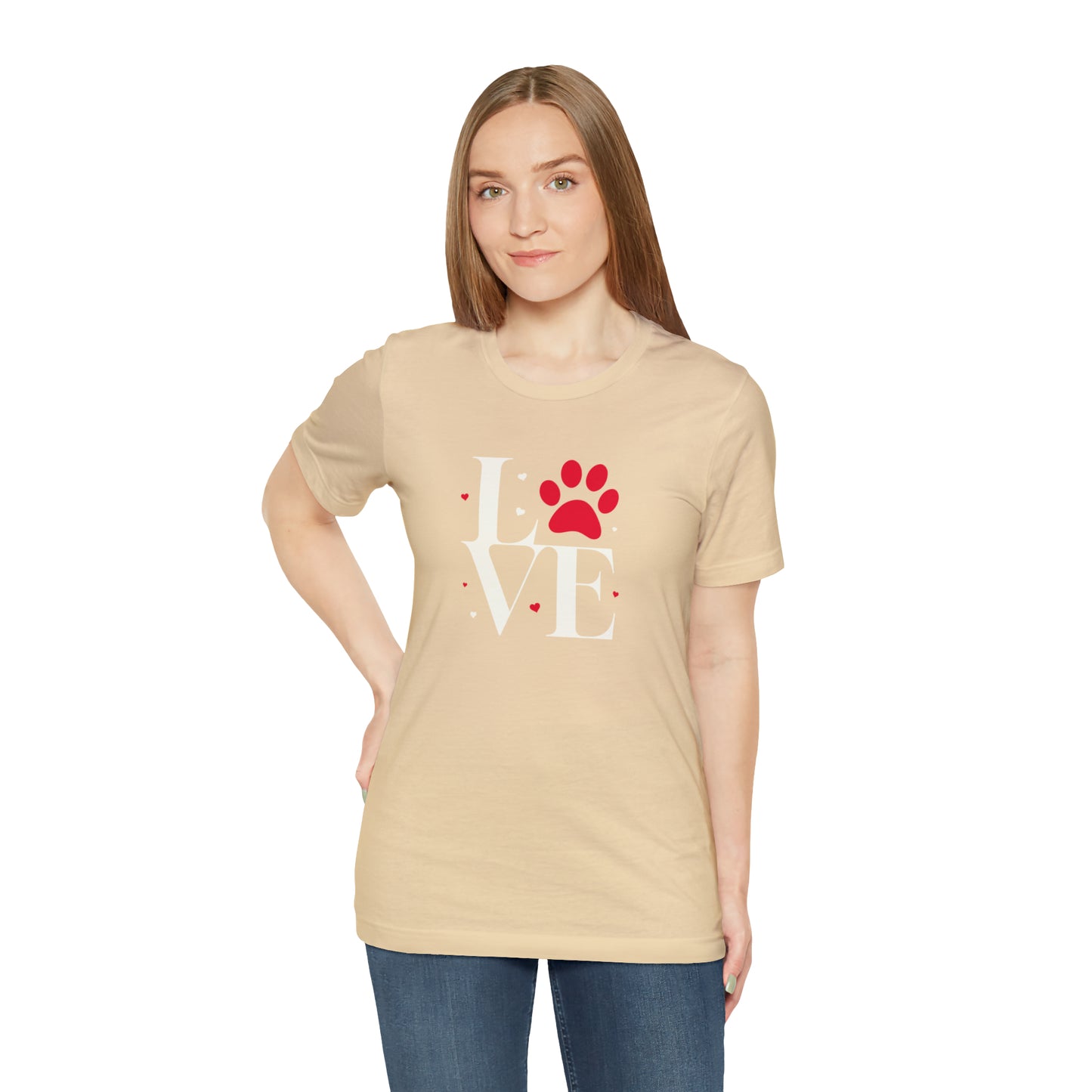 "LOVE" Dogs Unisex Jersey Short Sleeve Tee