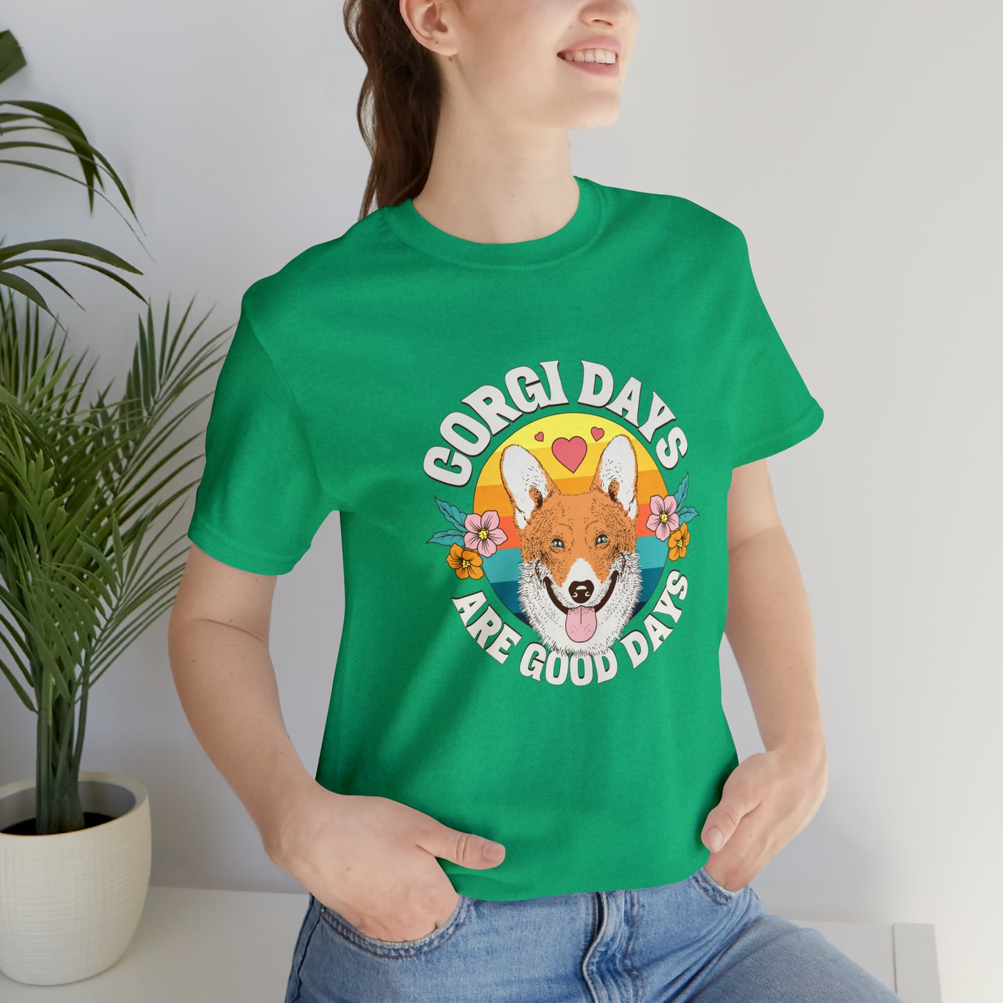 "Corgi Days Are Good Days" Unisex Jersey Short Sleeve Tee