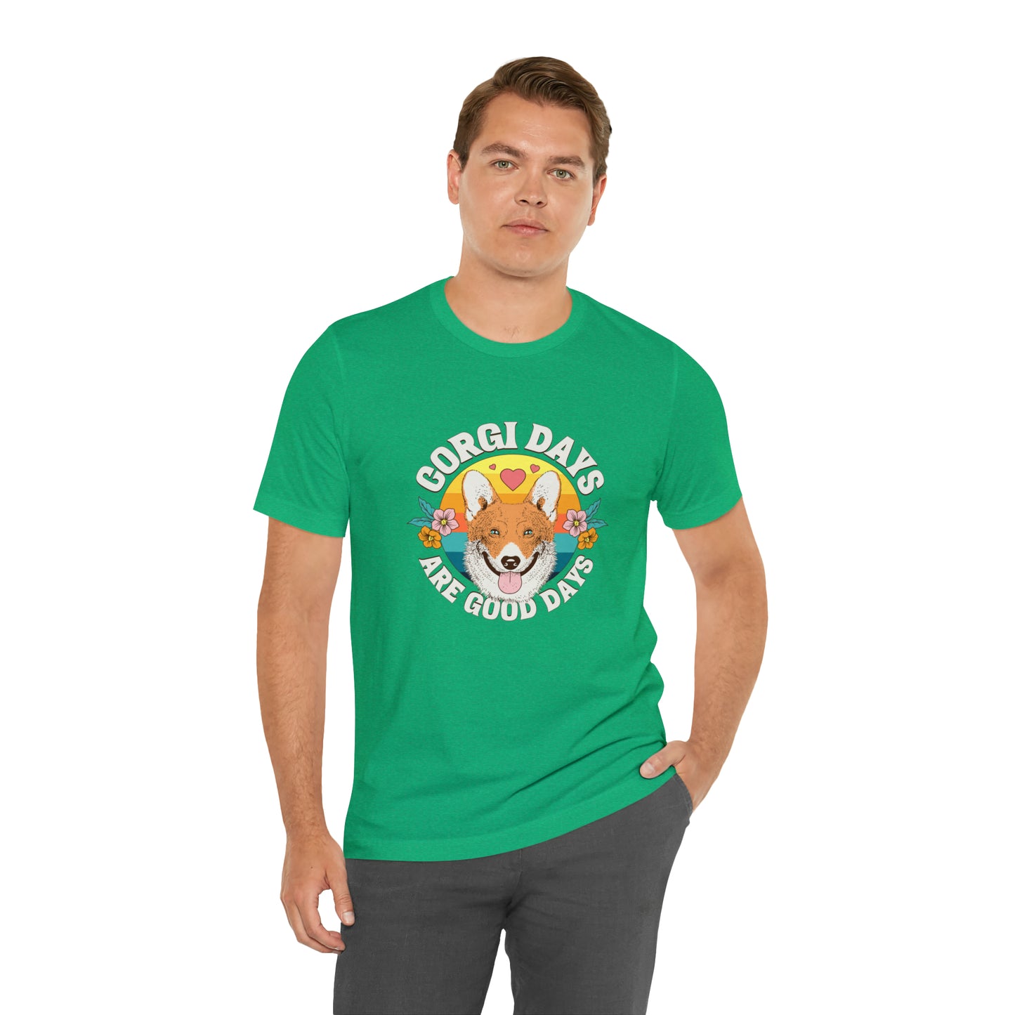 "Corgi Days Are Good Days" Unisex Jersey Short Sleeve Tee