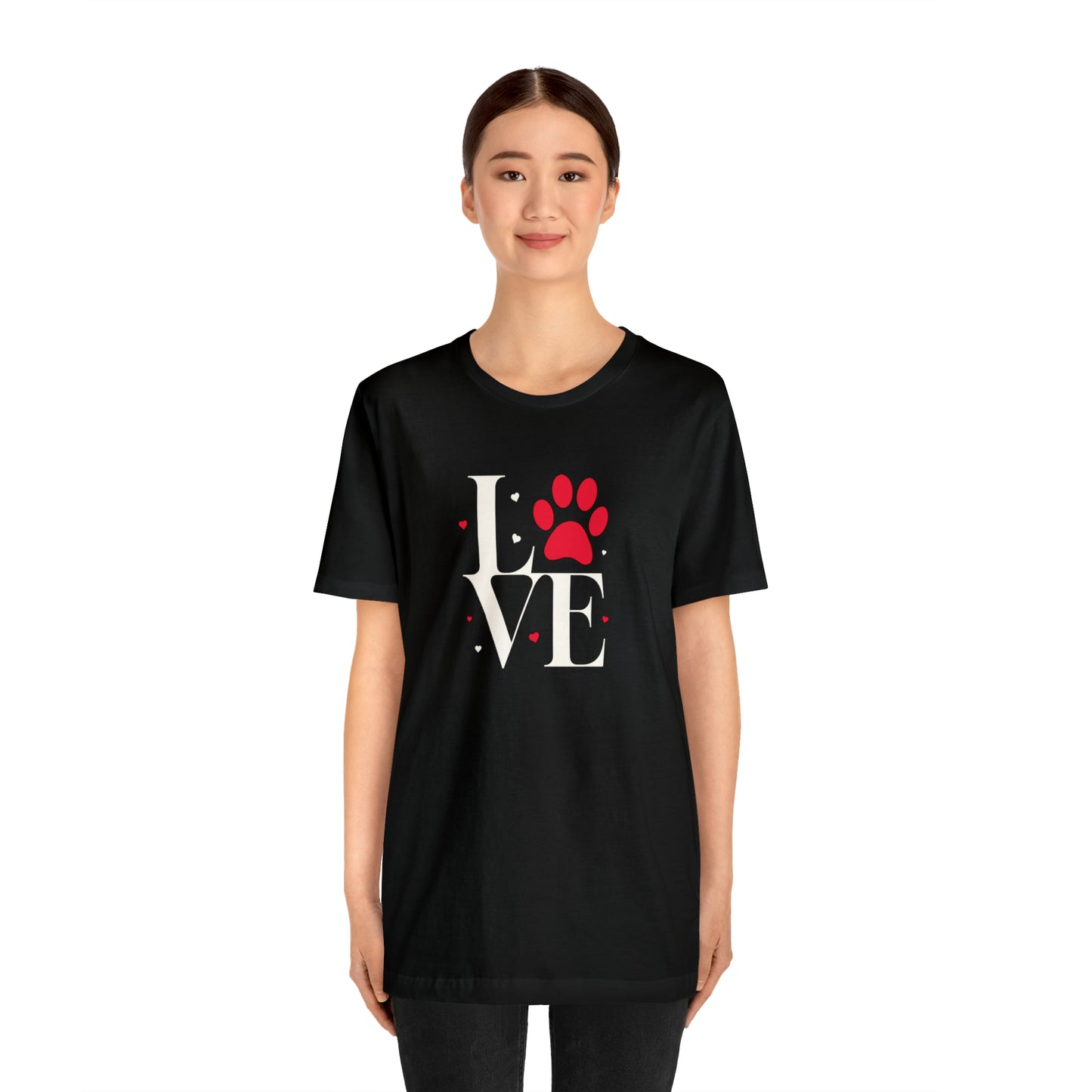 "LOVE" Dogs Unisex Jersey Short Sleeve Tee