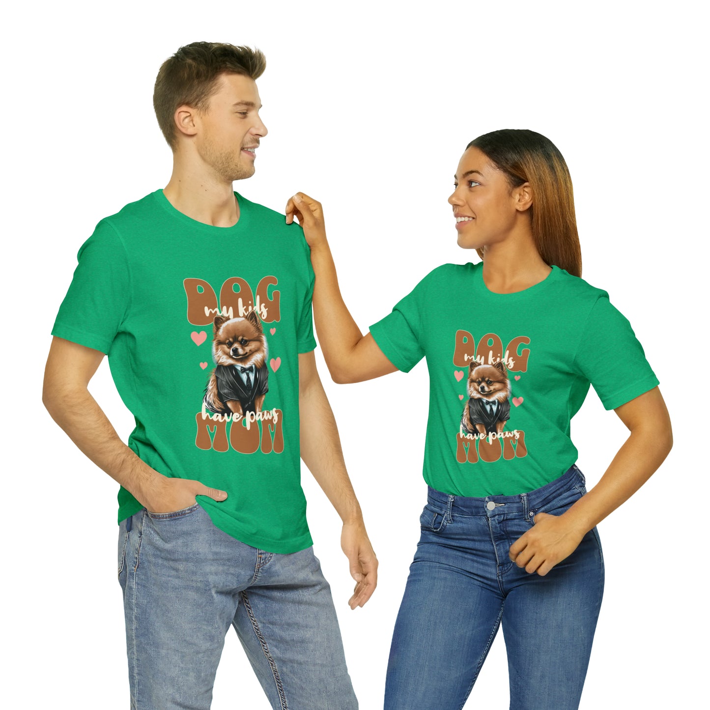 Dog Mom My Kids Have Paws Unisex Jersey Short Sleeve Tee