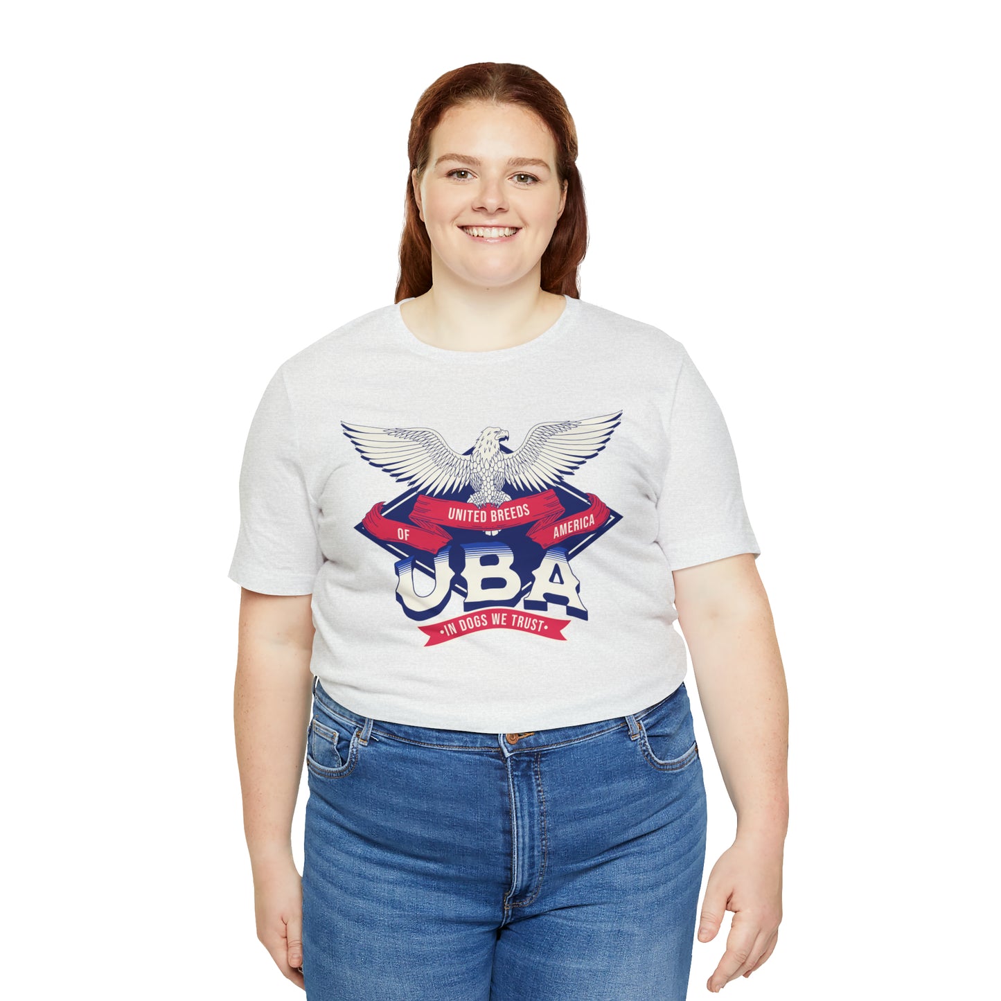 "U.B.A. United Breeds Of America In Dogs We Trust" Unisex Jersey Short Sleeve Tee