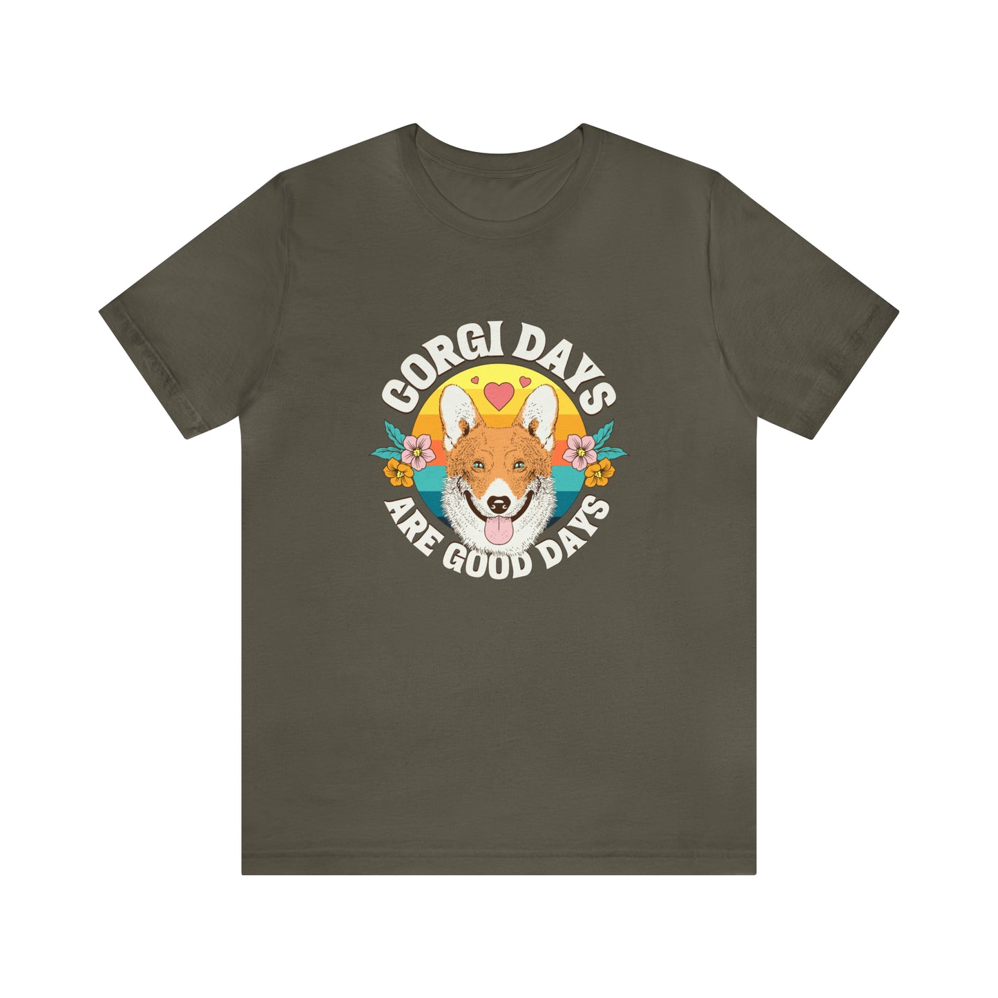 "Corgi Days Are Good Days" Unisex Jersey Short Sleeve Tee