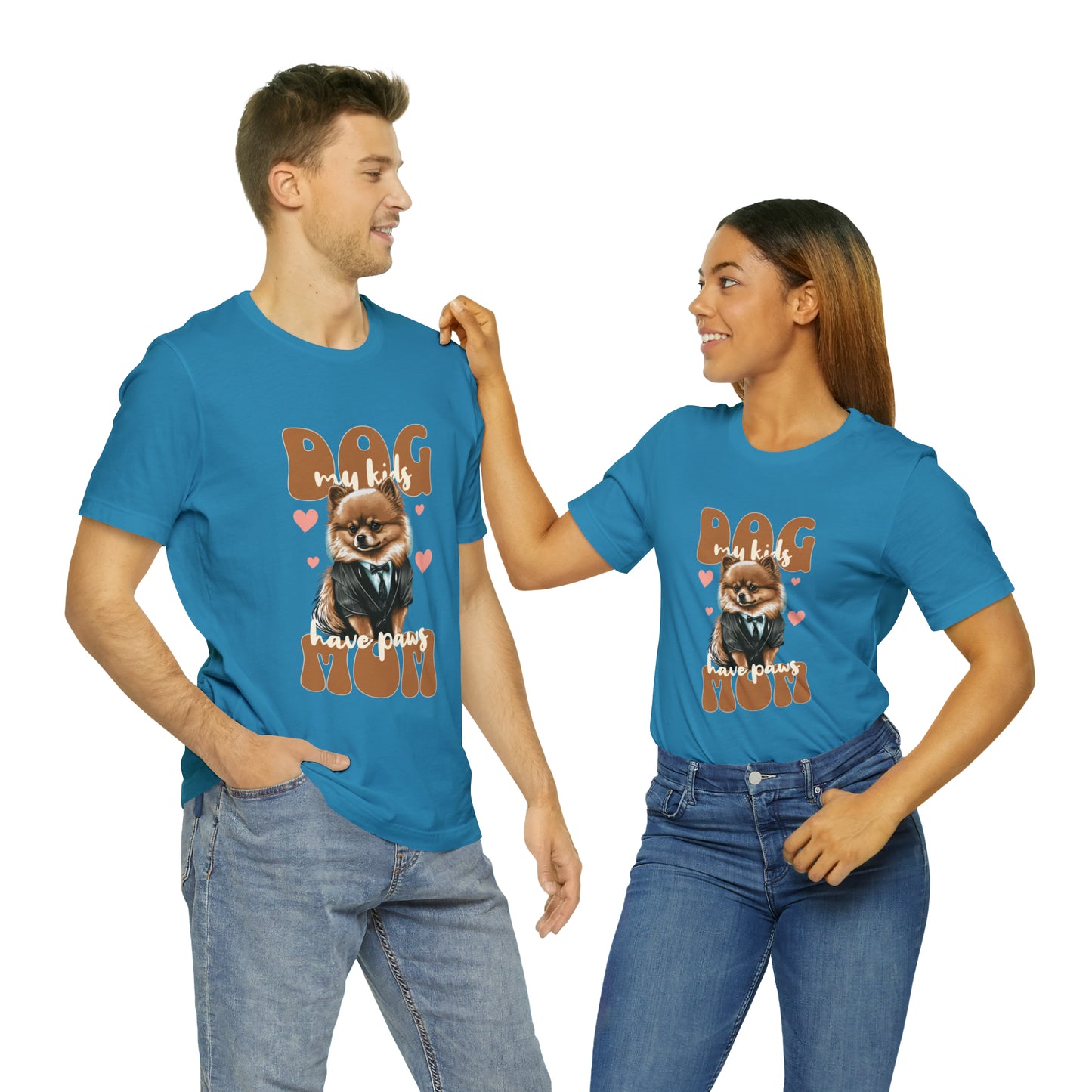 Dog Mom My Kids Have Paws Unisex Jersey Short Sleeve Tee