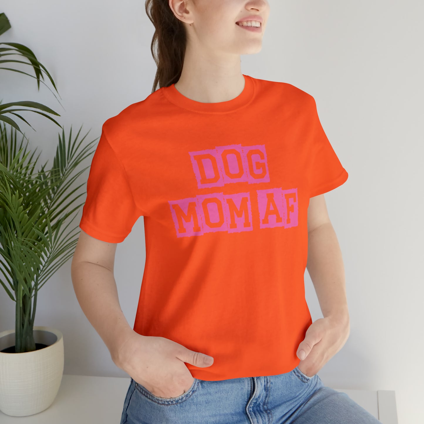 "Dog Mom AF" Unisex Jersey Short Sleeve Tee