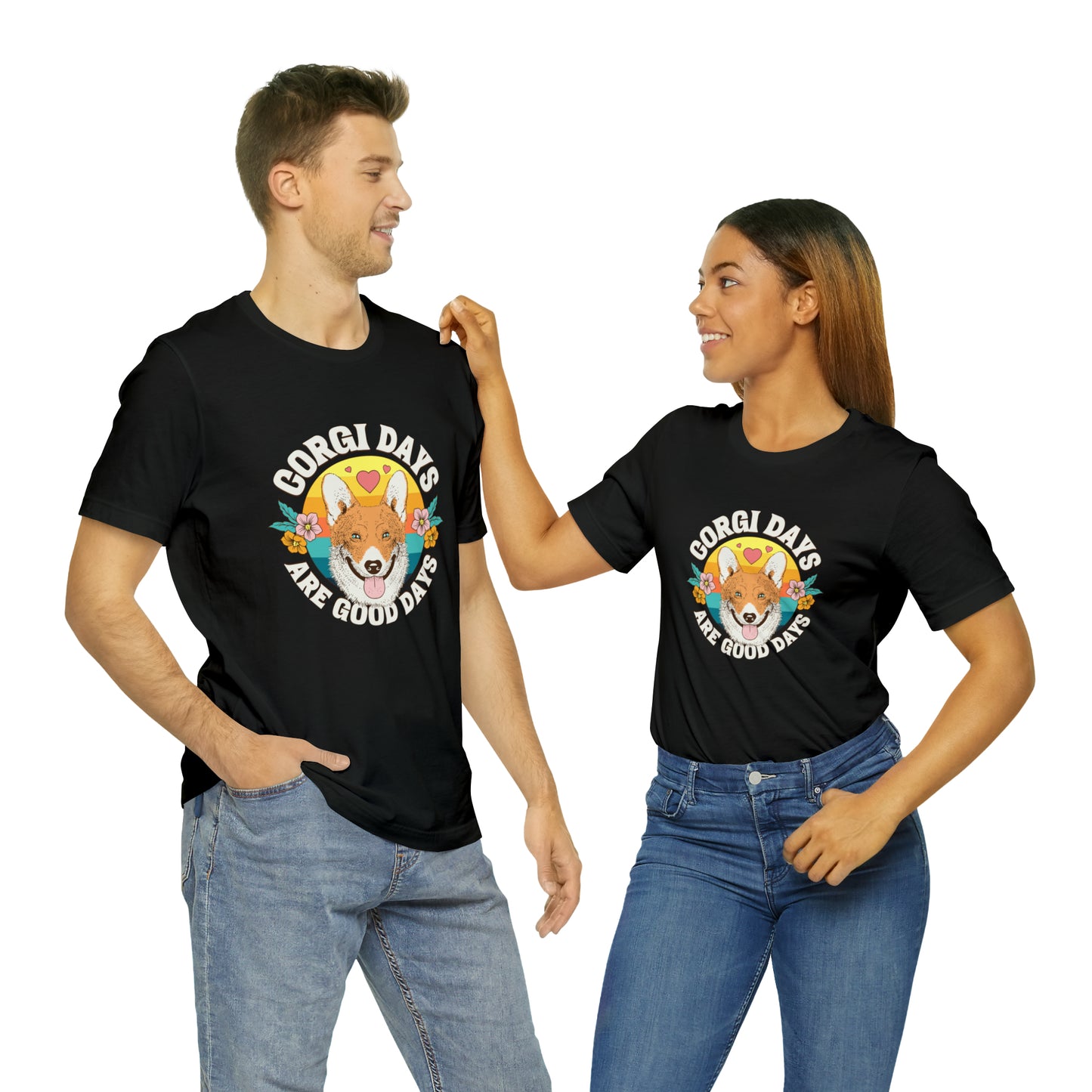 "Corgi Days Are Good Days" Unisex Jersey Short Sleeve Tee