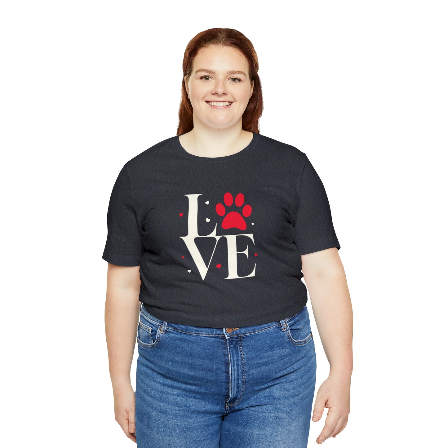 "LOVE" Dogs Unisex Jersey Short Sleeve Tee