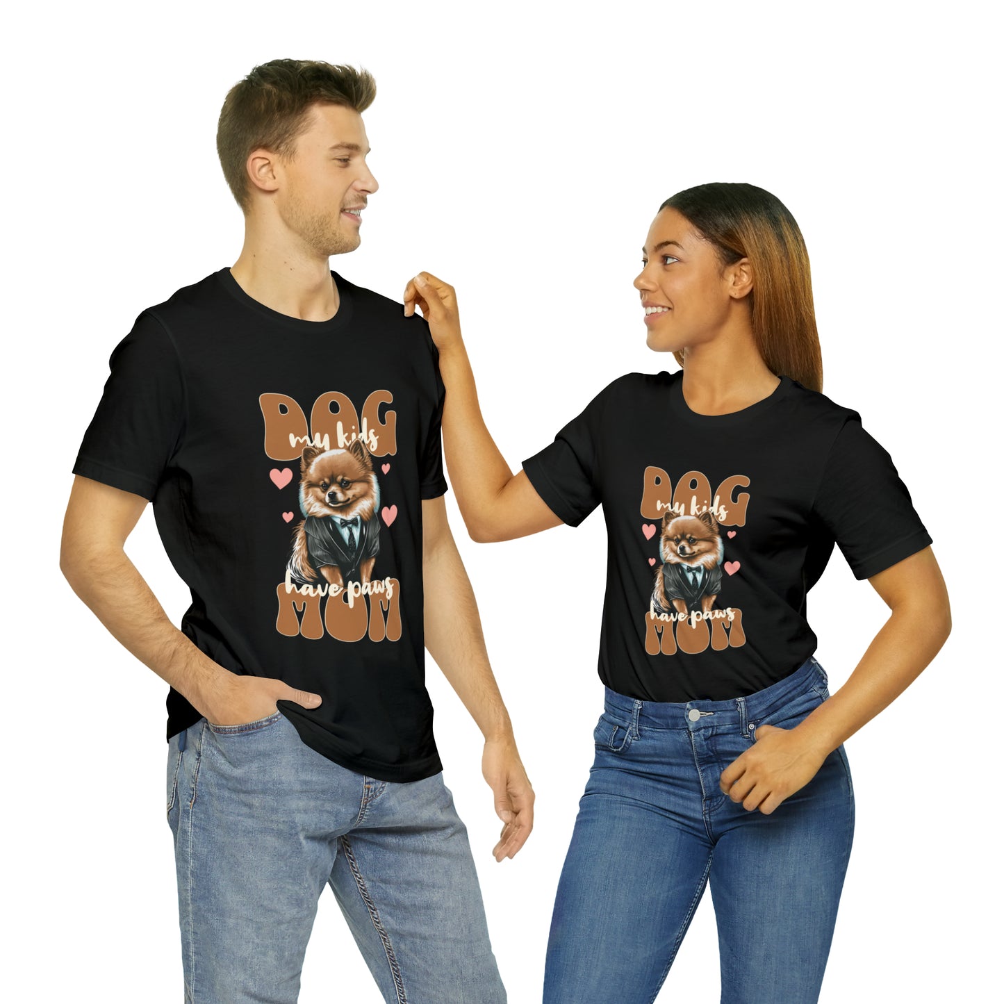 Dog Mom My Kids Have Paws Unisex Jersey Short Sleeve Tee