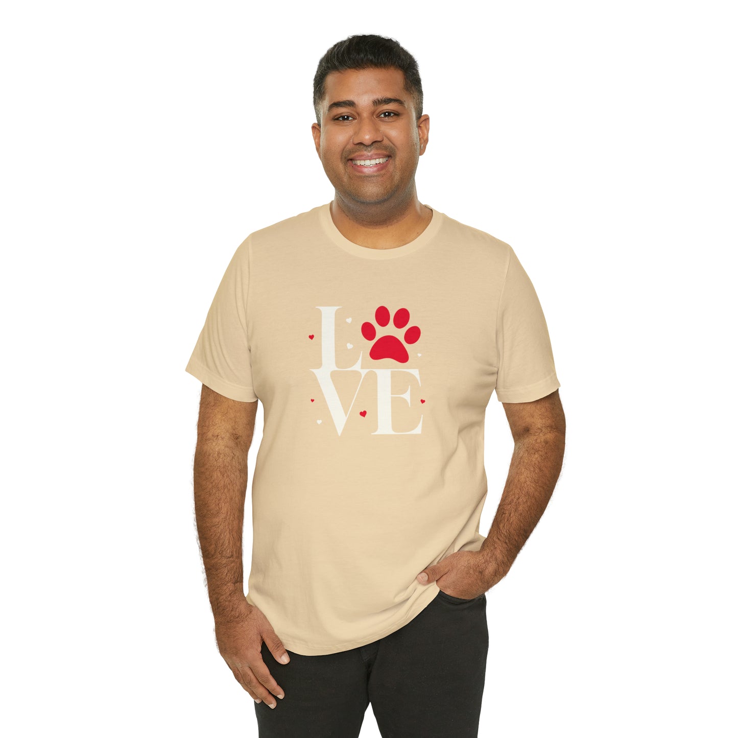 "LOVE" Dogs Unisex Jersey Short Sleeve Tee