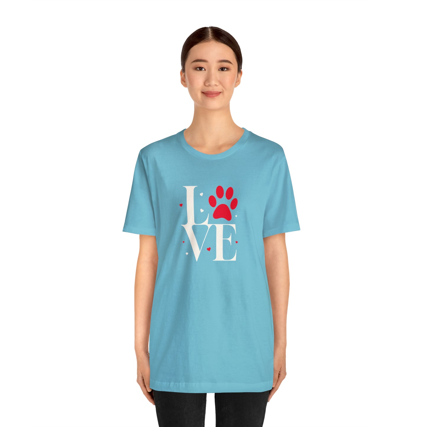 "LOVE" Dogs Unisex Jersey Short Sleeve Tee