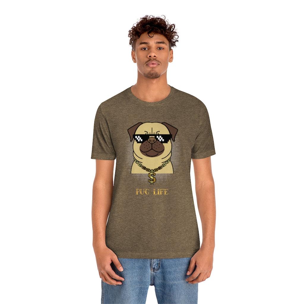 Cool Pug Life Shirt - Unisex Short-Sleeve Jersey Tee