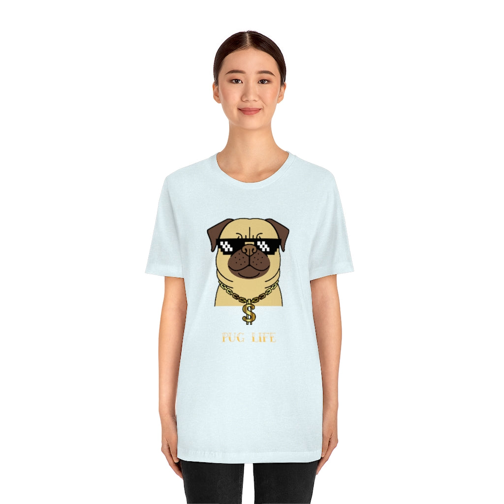 Cool Pug Life Shirt - Unisex Short-Sleeve Jersey Tee