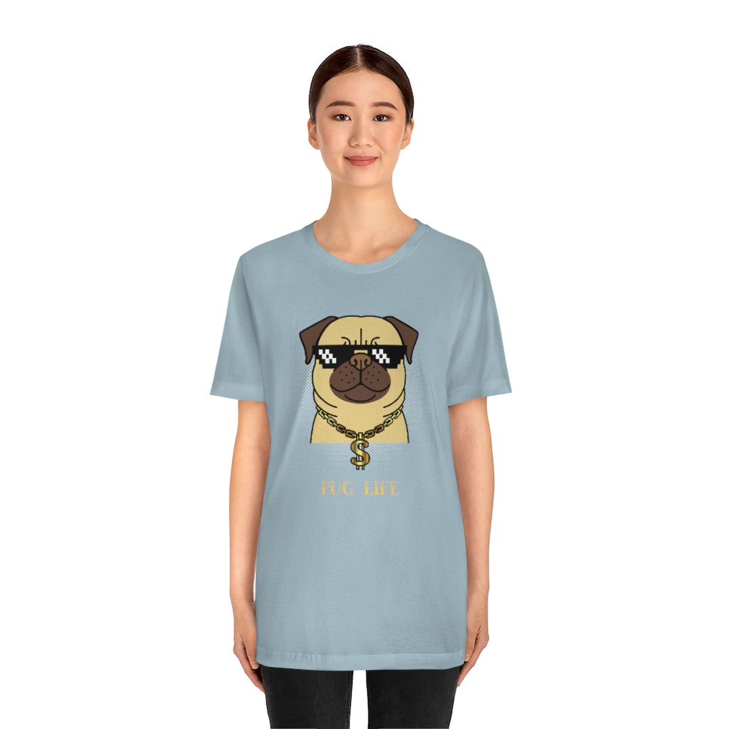 Cool Pug Life Shirt - Unisex Short-Sleeve Jersey Tee