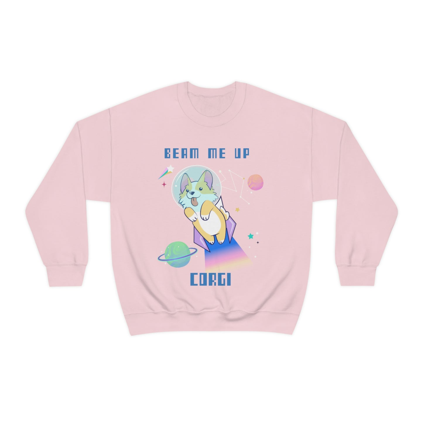 "Beam Me Up Corgi" Unisex Heavy Blend Crewneck Sweatshirt